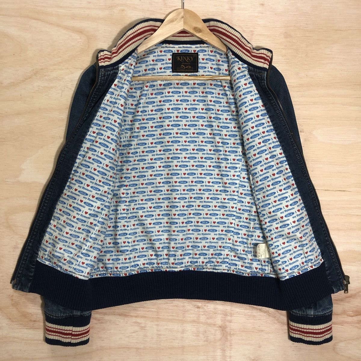 Hysteric Glamour × Japanese Brand Vintage Hysteric Kinky Denim Jacket Size US S / EU 44-46 / 1 - 4 Thumbnail