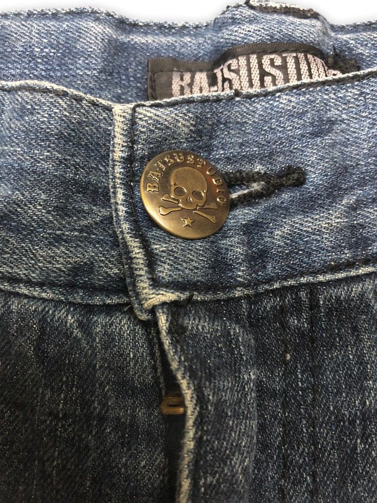 Designer × If Six Was Nine × Japanese Brand SKULL PRINTED DISTRESSED DENIM JEANS Size US 31 - 8 Thumbnail
