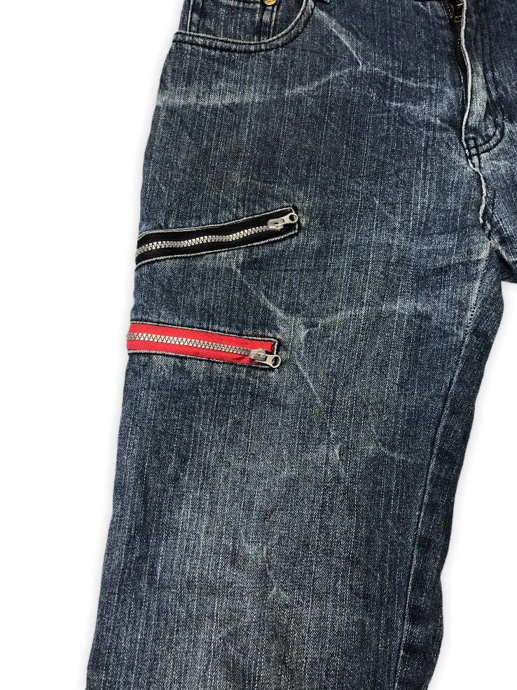 Designer × If Six Was Nine × Japanese Brand SKULL PRINTED DISTRESSED DENIM JEANS Size US 31 - 6 Thumbnail