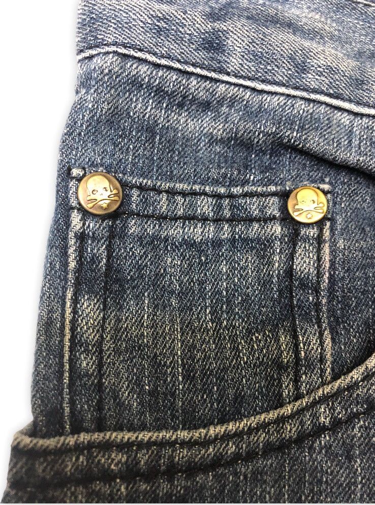 Designer × If Six Was Nine × Japanese Brand SKULL PRINTED DISTRESSED DENIM JEANS Size US 31 - 7 Thumbnail