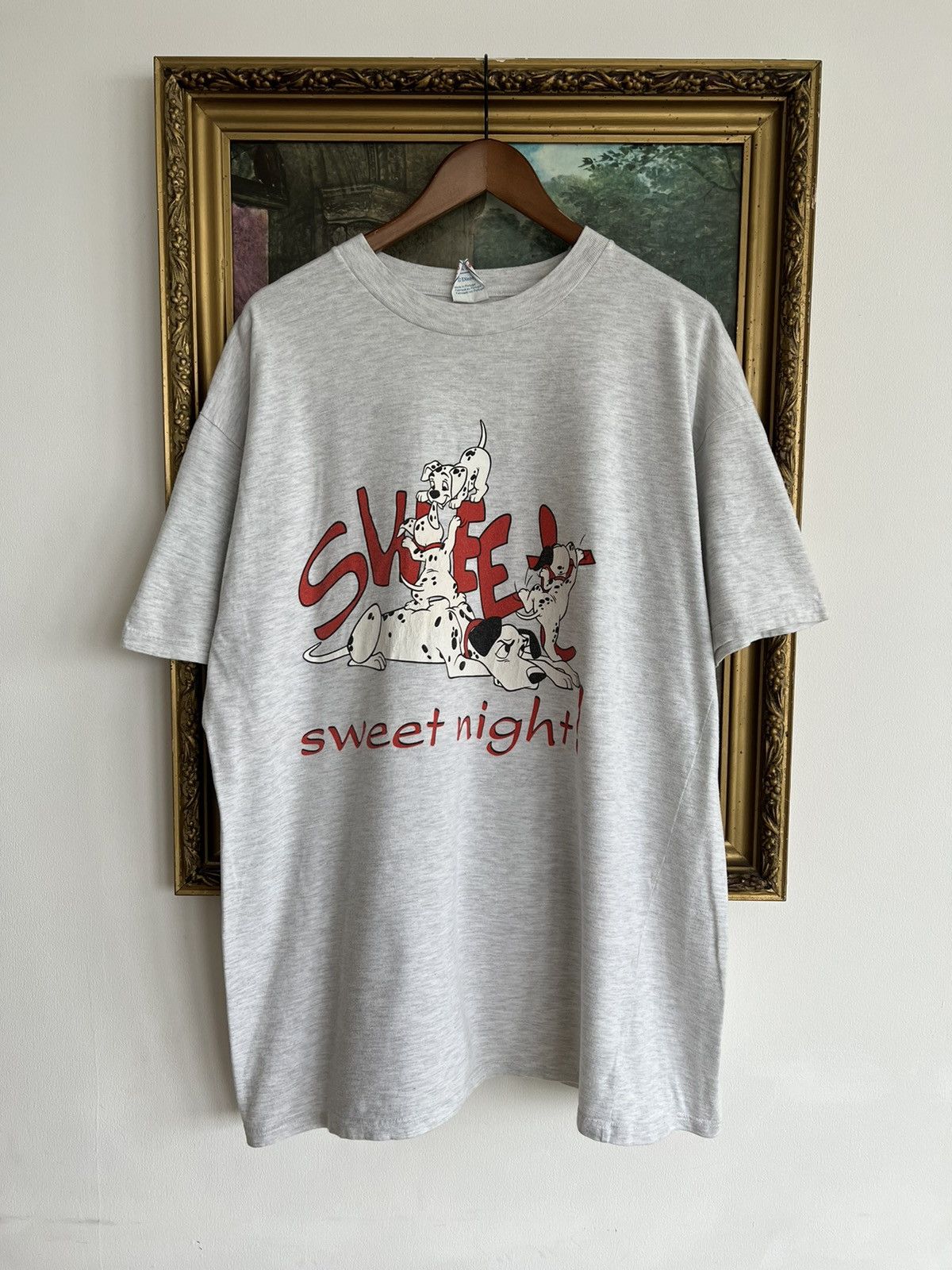 Vintage 90s Disney 101 Dalmatians Sweet Night Gray Tee