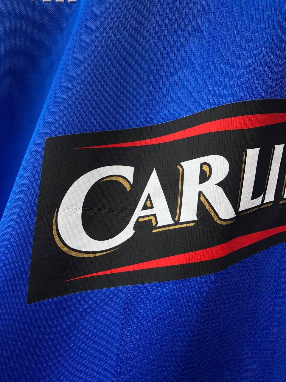 Umbro Glasgow Rangers Soccer Jersey Scottish Football Club Carling Size US L / EU 52-54 / 3 - 4 Thumbnail