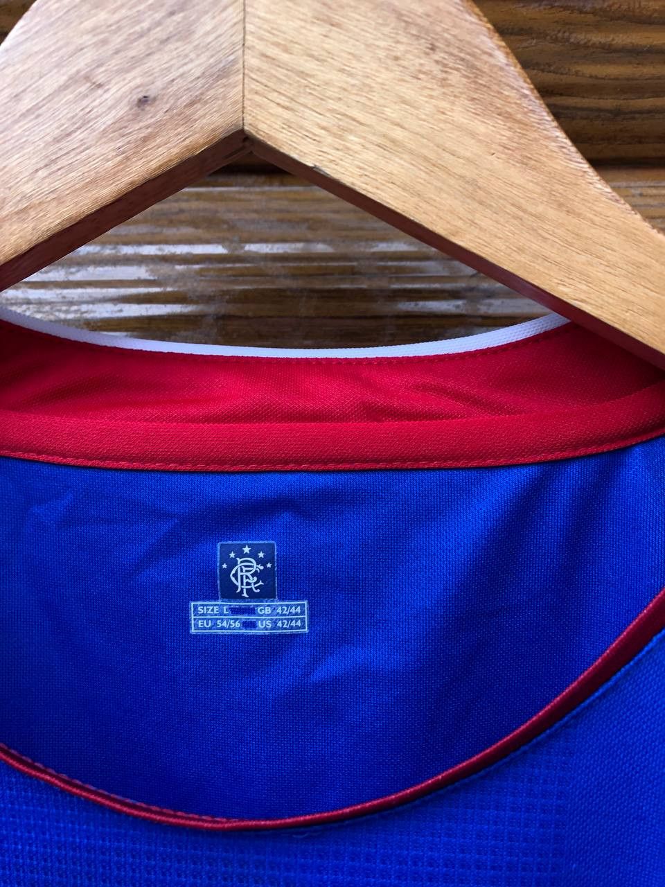 Umbro Glasgow Rangers Soccer Jersey Scottish Football Club Carling Size US L / EU 52-54 / 3 - 6 Thumbnail