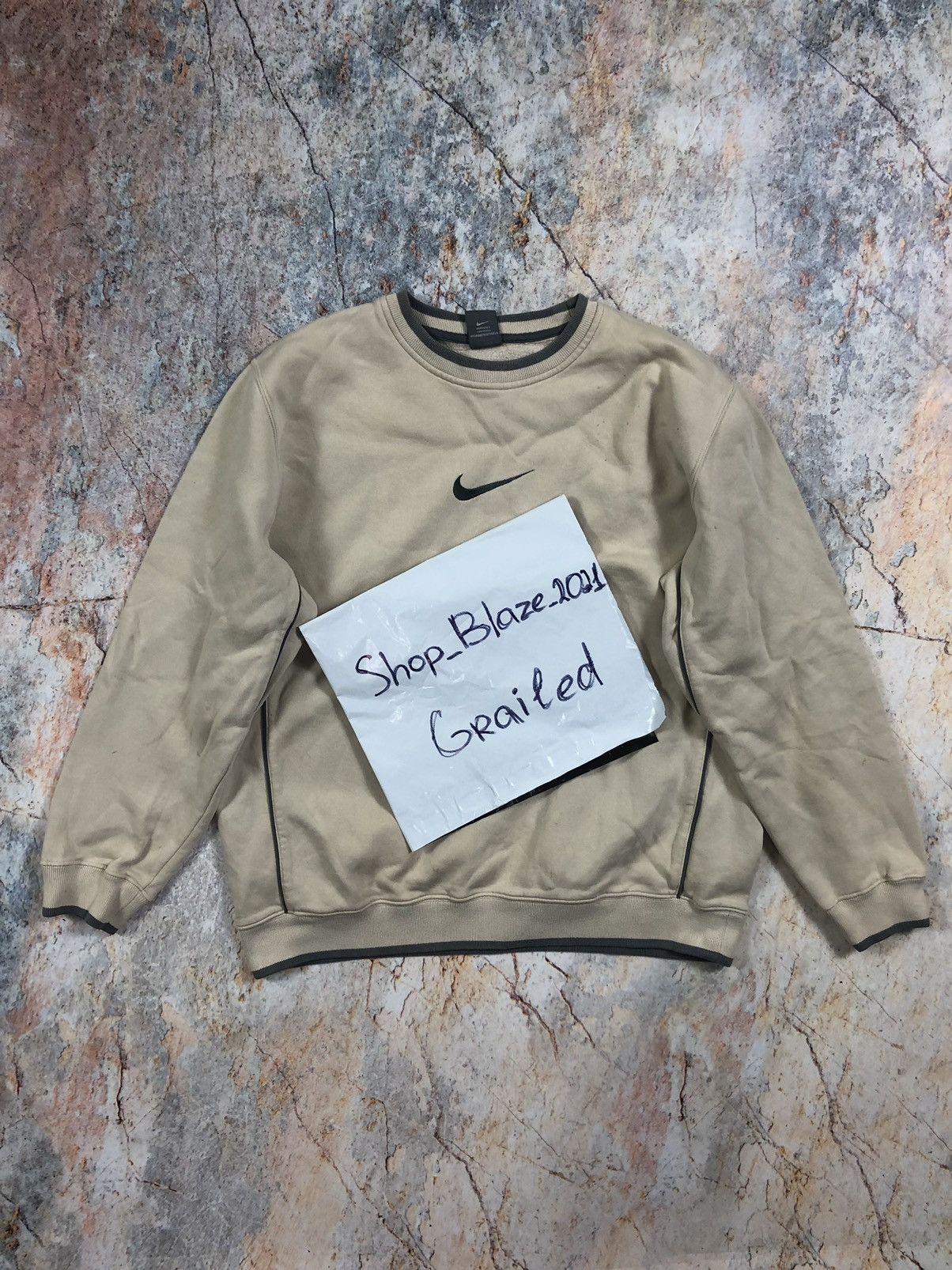 Nike × Vintage Nike vintage sweatshirt big logo Size US L / EU 52-54 / 3 - 4 Thumbnail