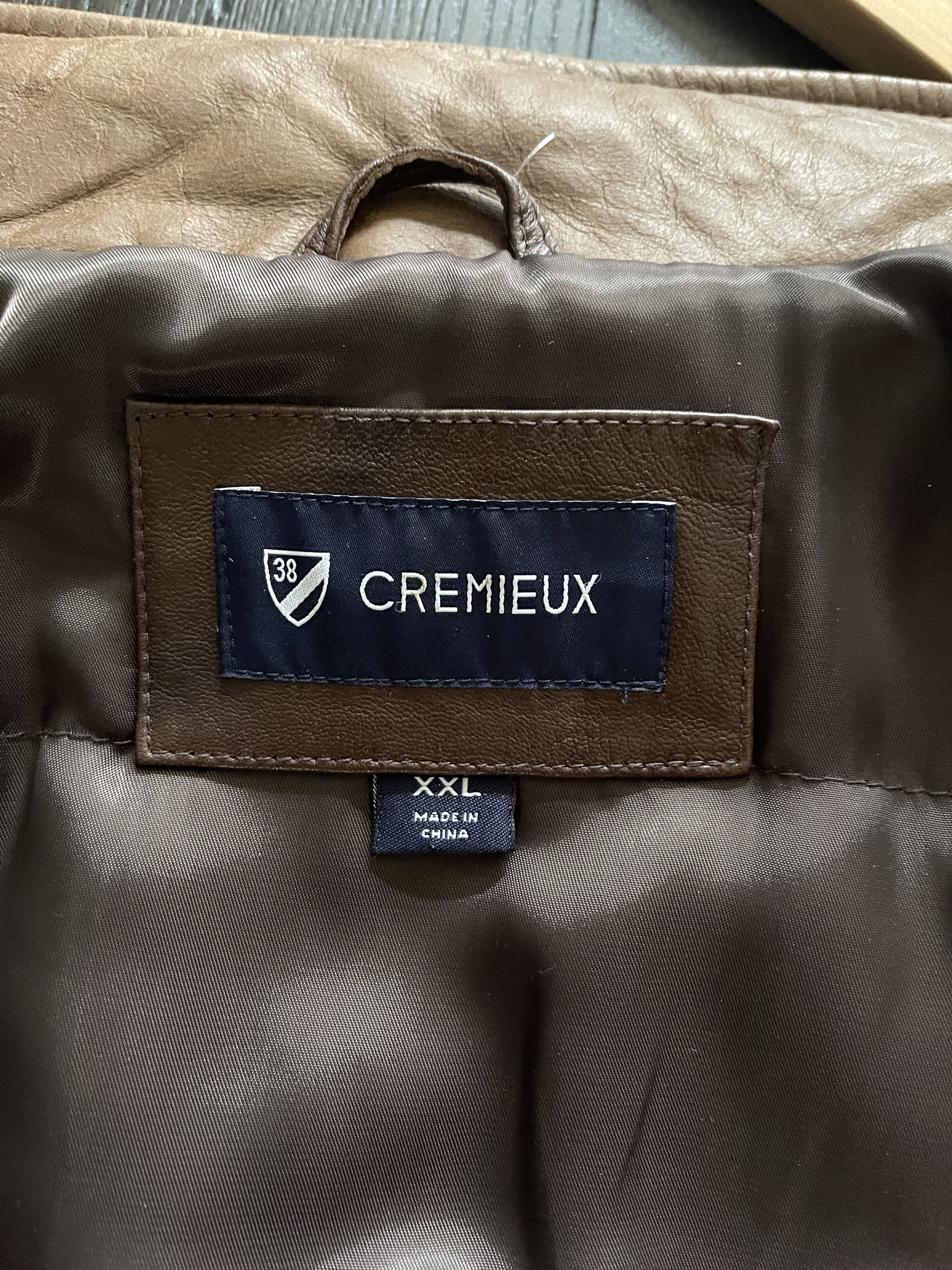 Cremieux leather vest hotsell