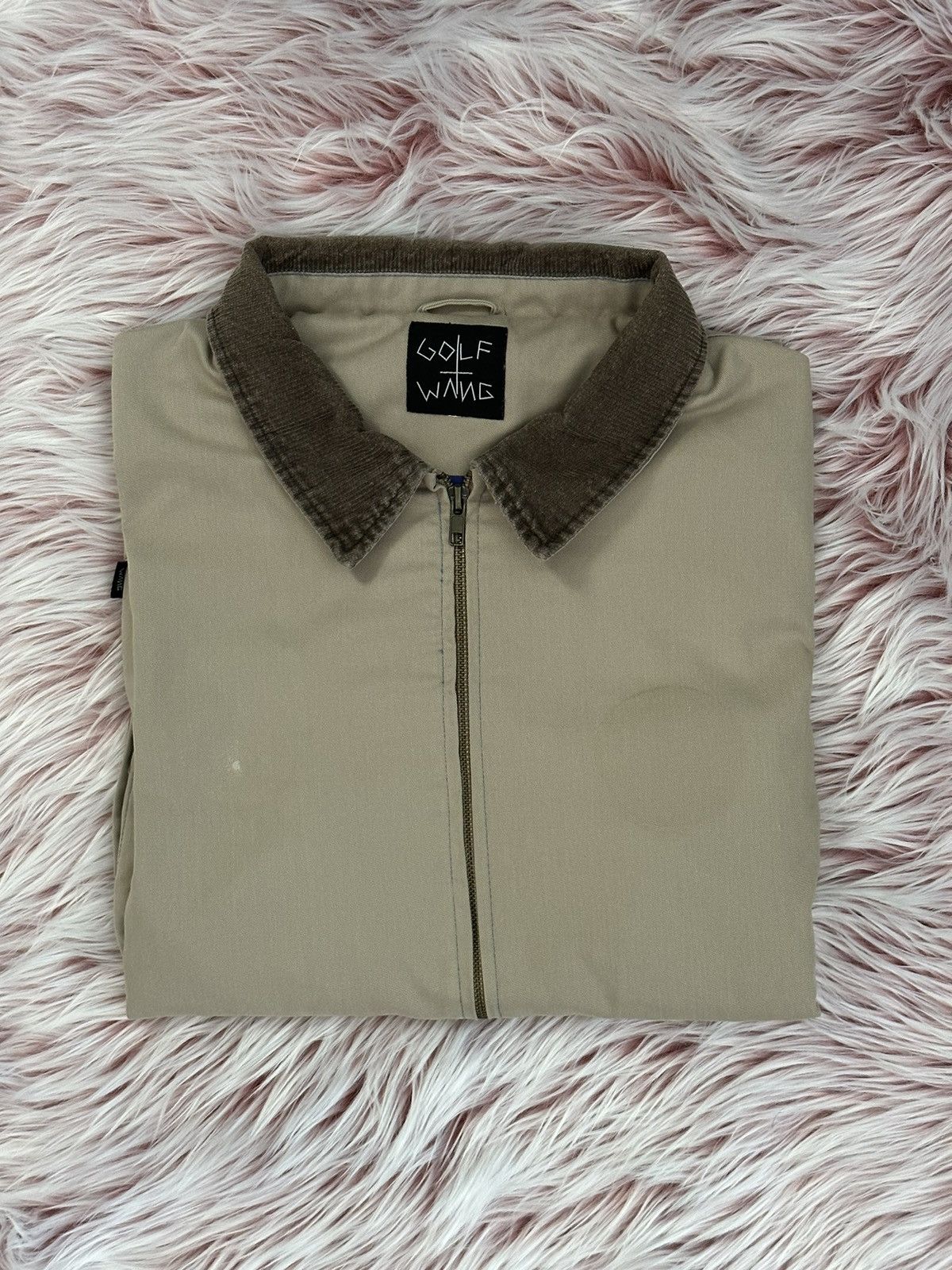 image of Golf Wang Grandpa Jacket (Read Description) in Tan, Men's (Size Medium)