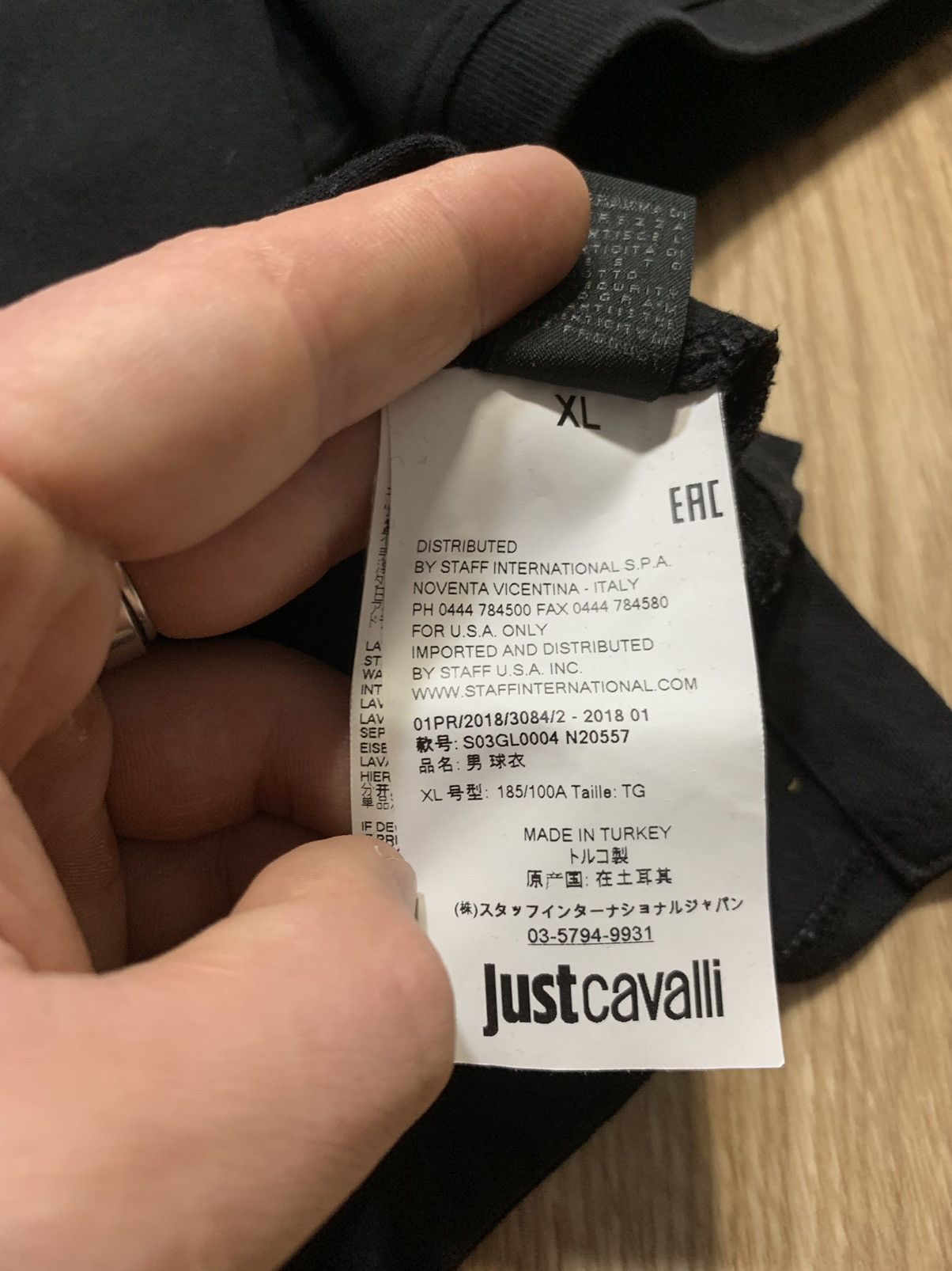 Just Cavalli Just Cavalli Black Tiger Polo Size US XL / EU 56 / 4 - 10 Thumbnail