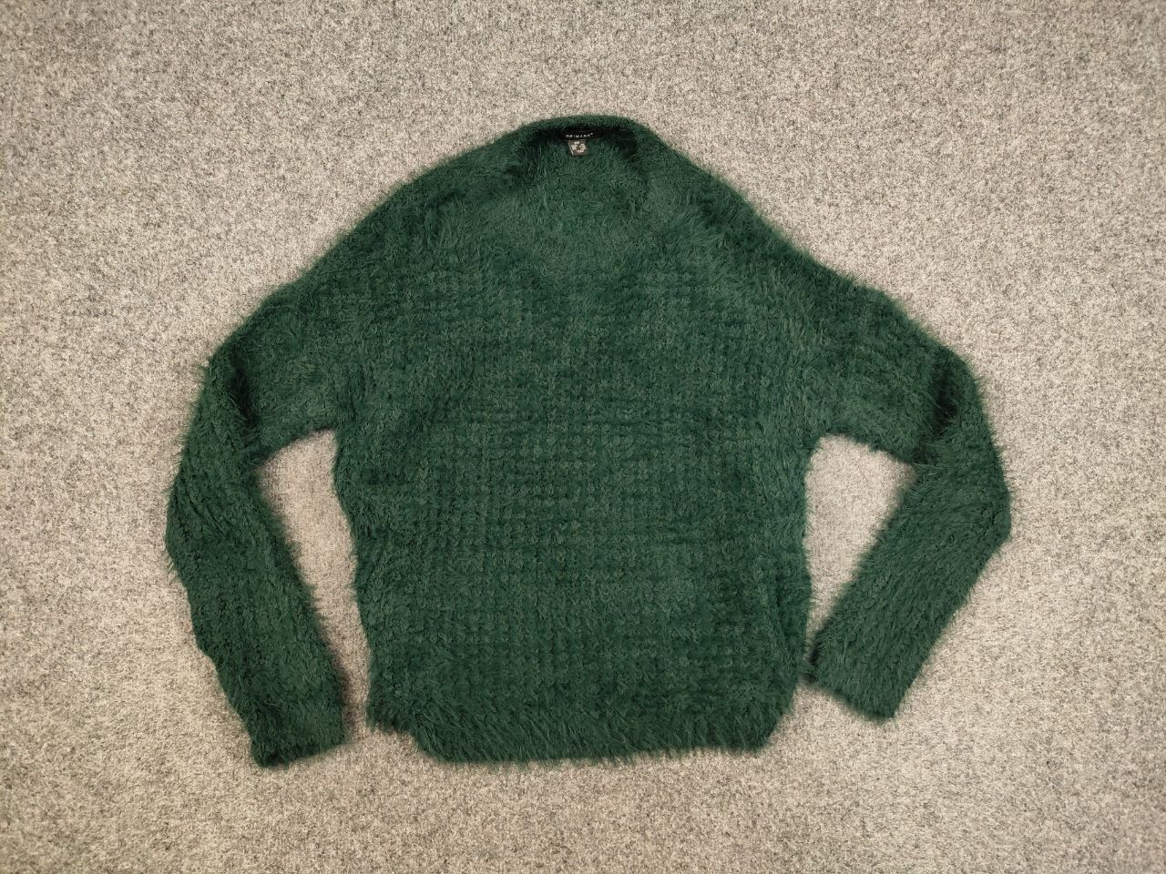 Japanese Brand Vintage Fuzzy Green Mohair Style Japanese Crewneck Sweater Size US S / EU 44-46 / 1 - 9 Thumbnail