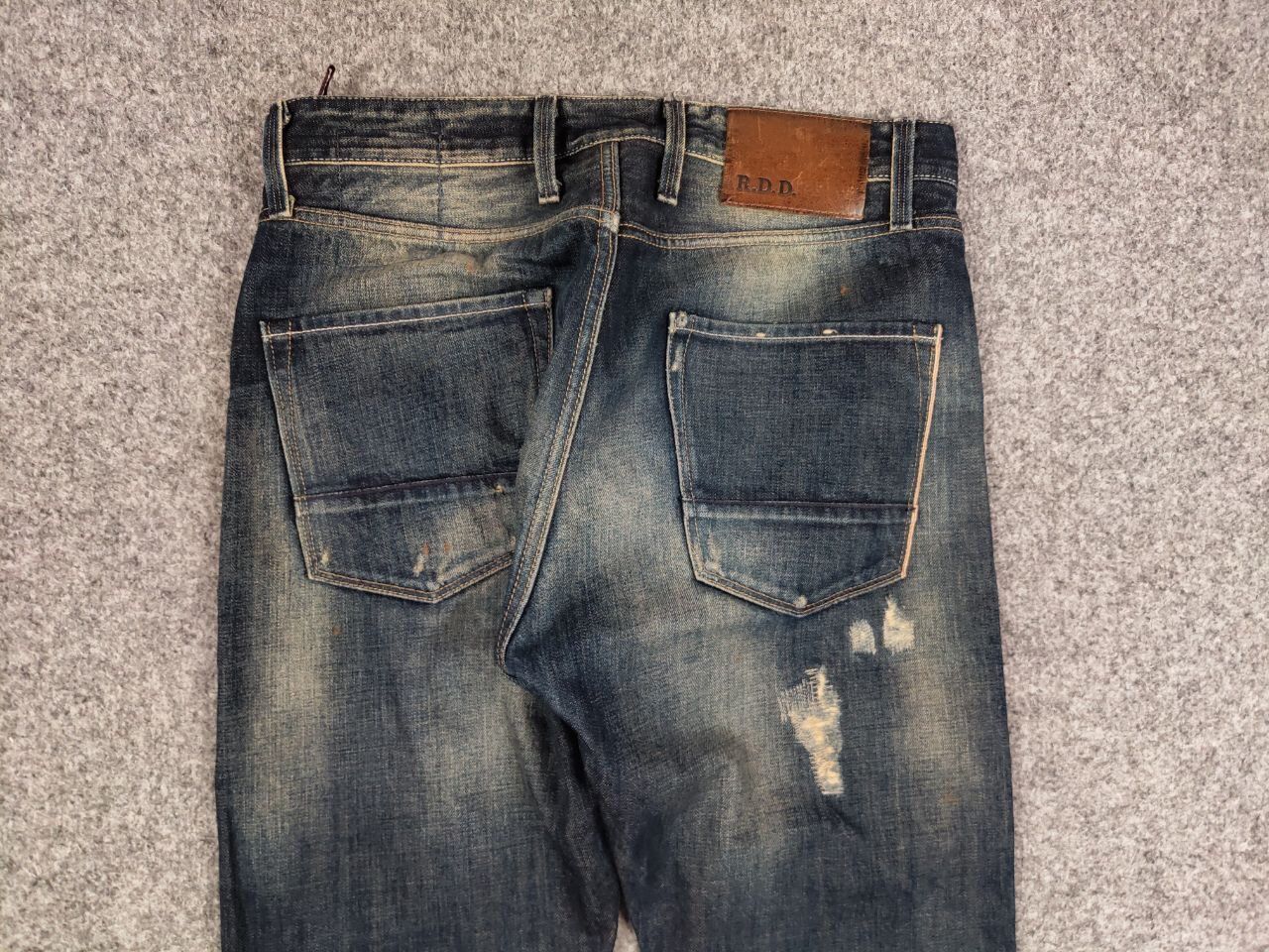 Japanese Brand Vintage R.D.D.Designer Japan Distressed Faded Selvage Jeans Size US 32 / EU 48 - 16 Thumbnail