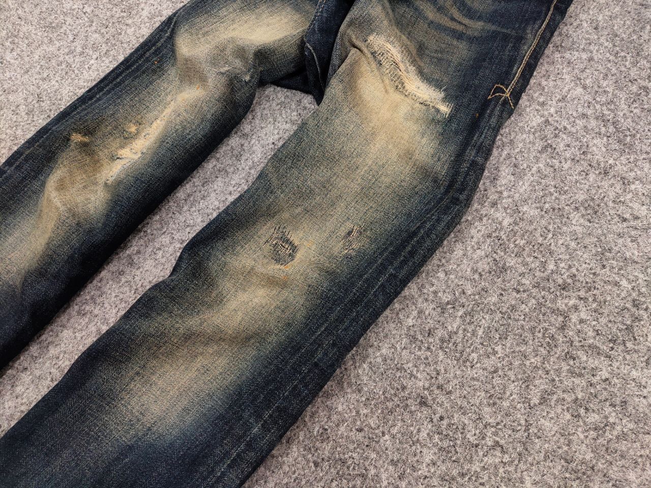 Japanese Brand Vintage R.D.D.Designer Japan Distressed Faded Selvage Jeans Size US 32 / EU 48 - 6 Thumbnail
