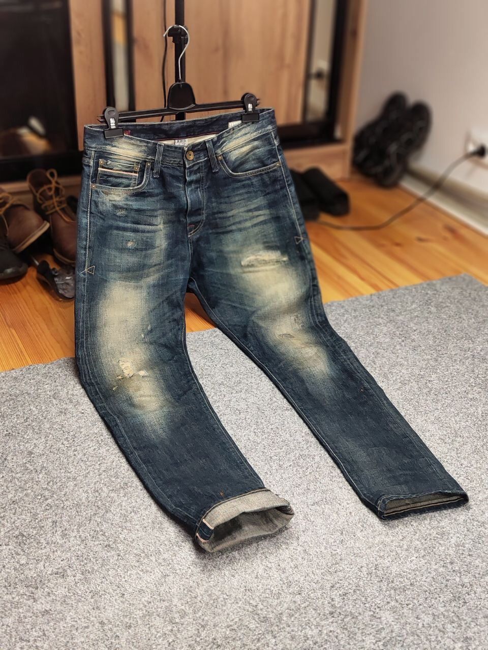 Japanese Brand Vintage R.D.D.Designer Japan Distressed Faded Selvage Jeans Size US 32 / EU 48 - 24 Thumbnail