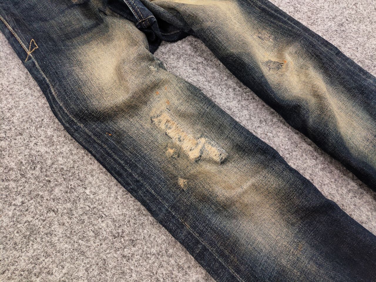 Japanese Brand Vintage R.D.D.Designer Japan Distressed Faded Selvage Jeans Size US 32 / EU 48 - 10 Thumbnail