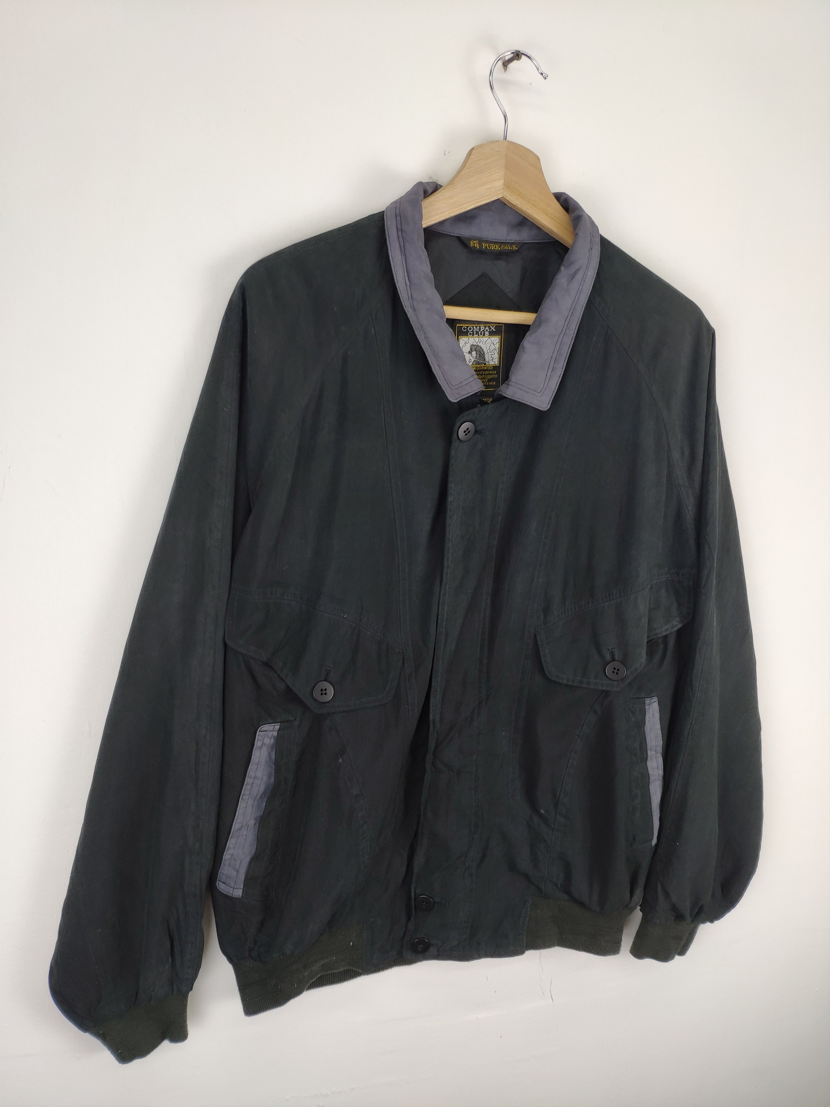 Japanese Brand × Vintage Vintage 90s Silk Jacket by Compax Club Size US XL / EU 56 / 4 - 3 Thumbnail