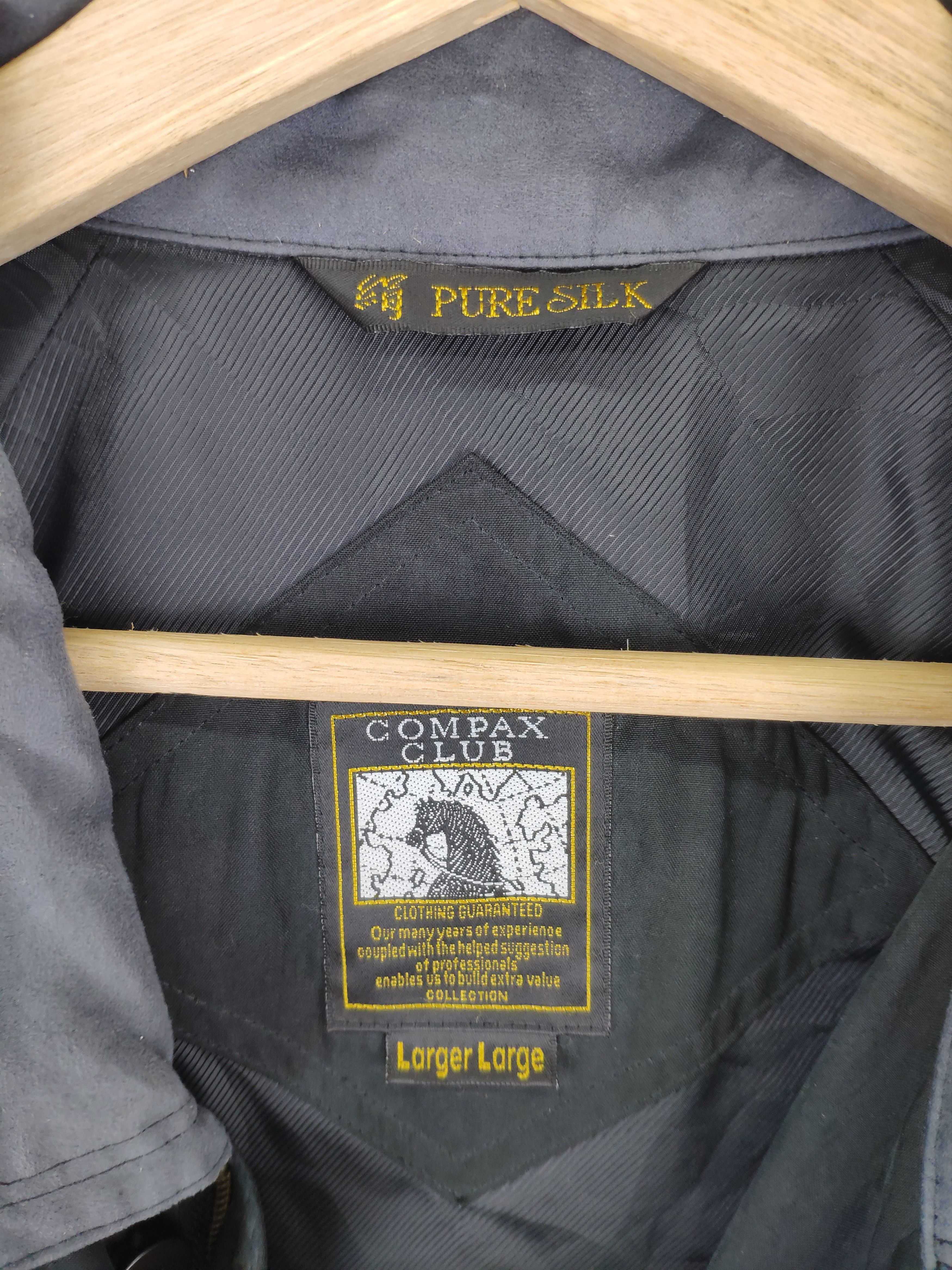 Japanese Brand × Vintage Vintage 90s Silk Jacket by Compax Club Size US XL / EU 56 / 4 - 12 Thumbnail