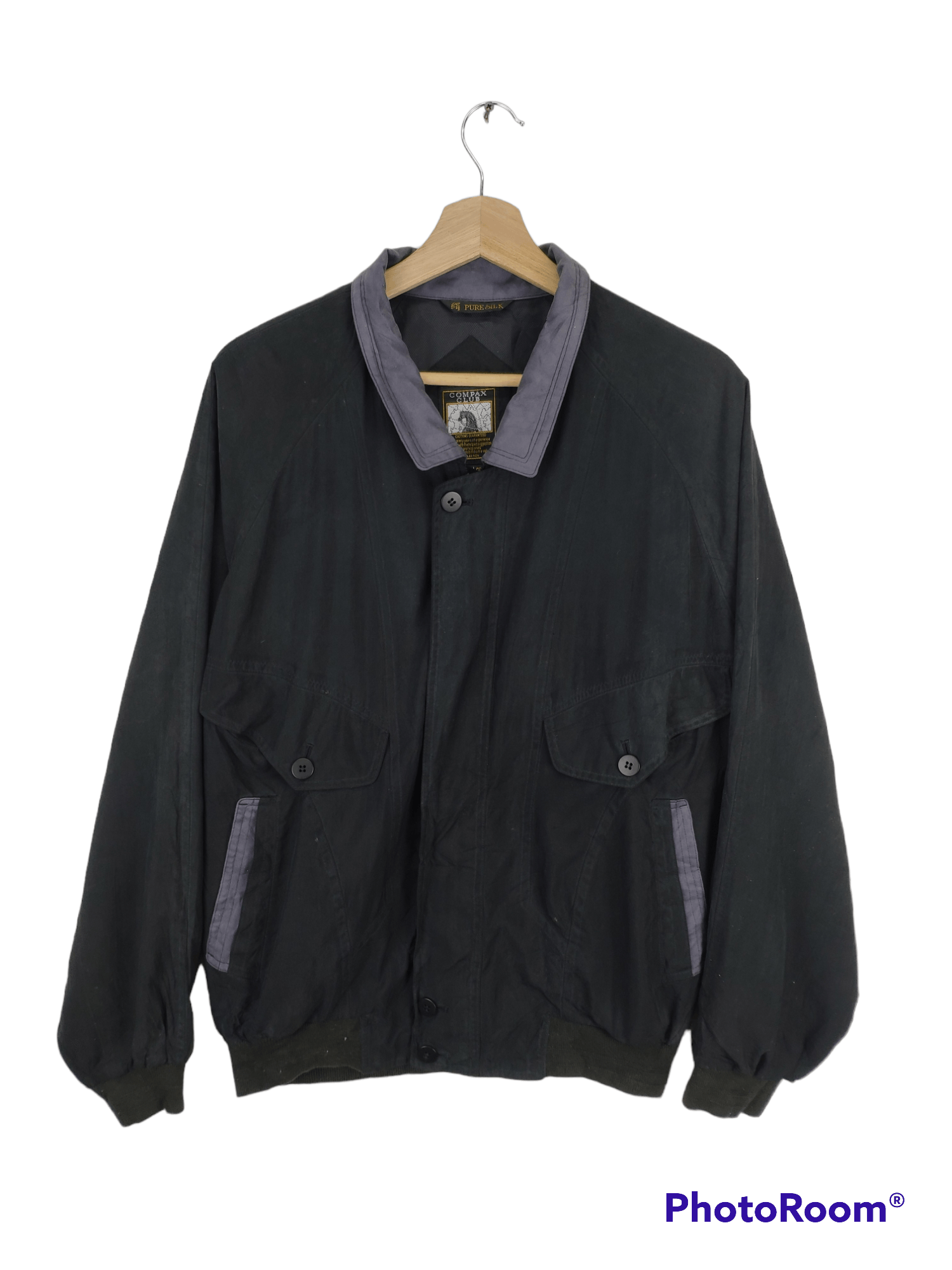 Japanese Brand × Vintage Vintage 90s Silk Jacket by Compax Club Size US XL / EU 56 / 4 - 1 Thumbnail
