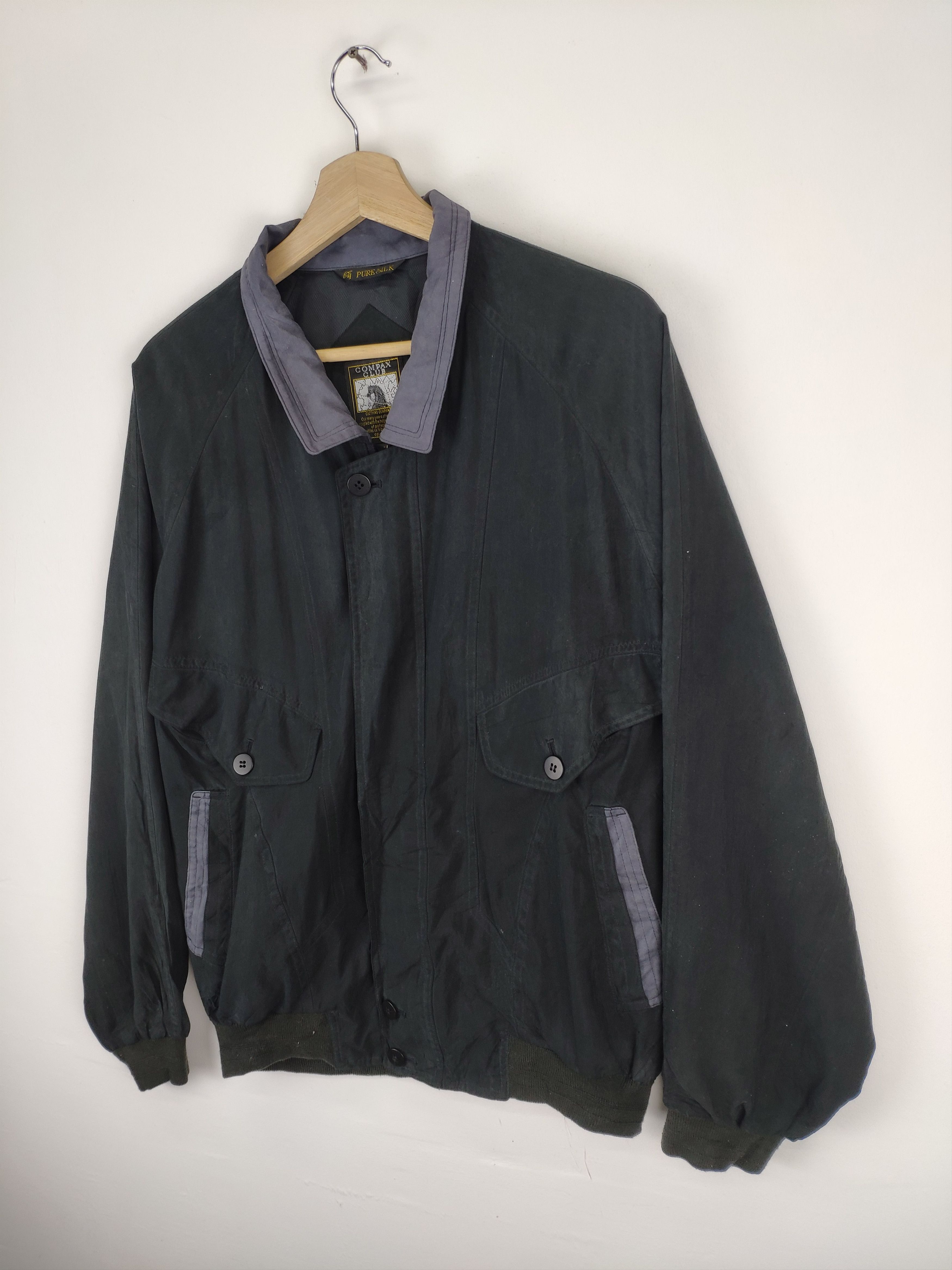 Japanese Brand × Vintage Vintage 90s Silk Jacket by Compax Club Size US XL / EU 56 / 4 - 2 Thumbnail