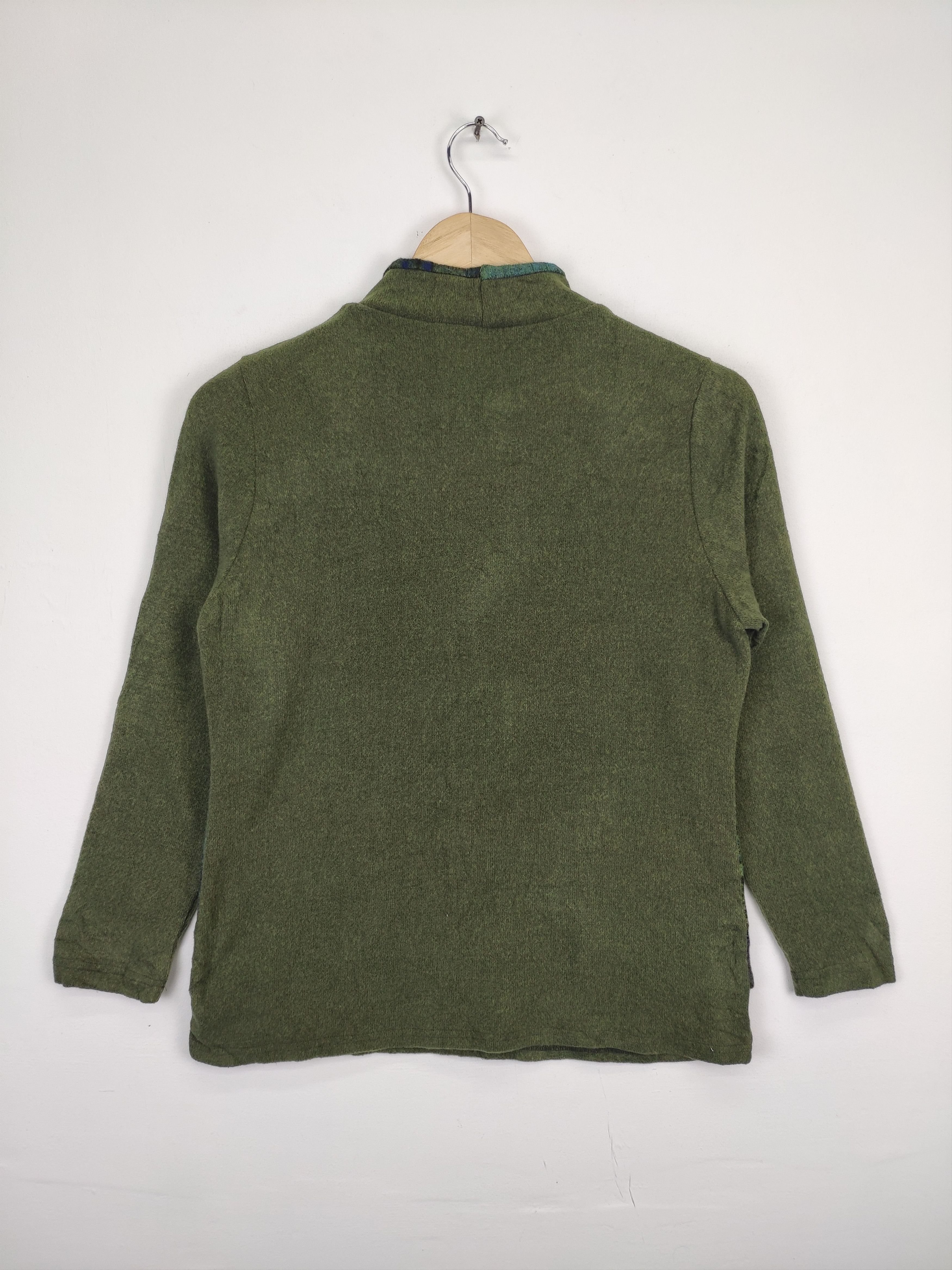 Japanese Brand × Vintage Vintage Sweater Crewneck Patchwork Pattern Like Kapital Size S / US 4 / IT 40 - 3 Thumbnail
