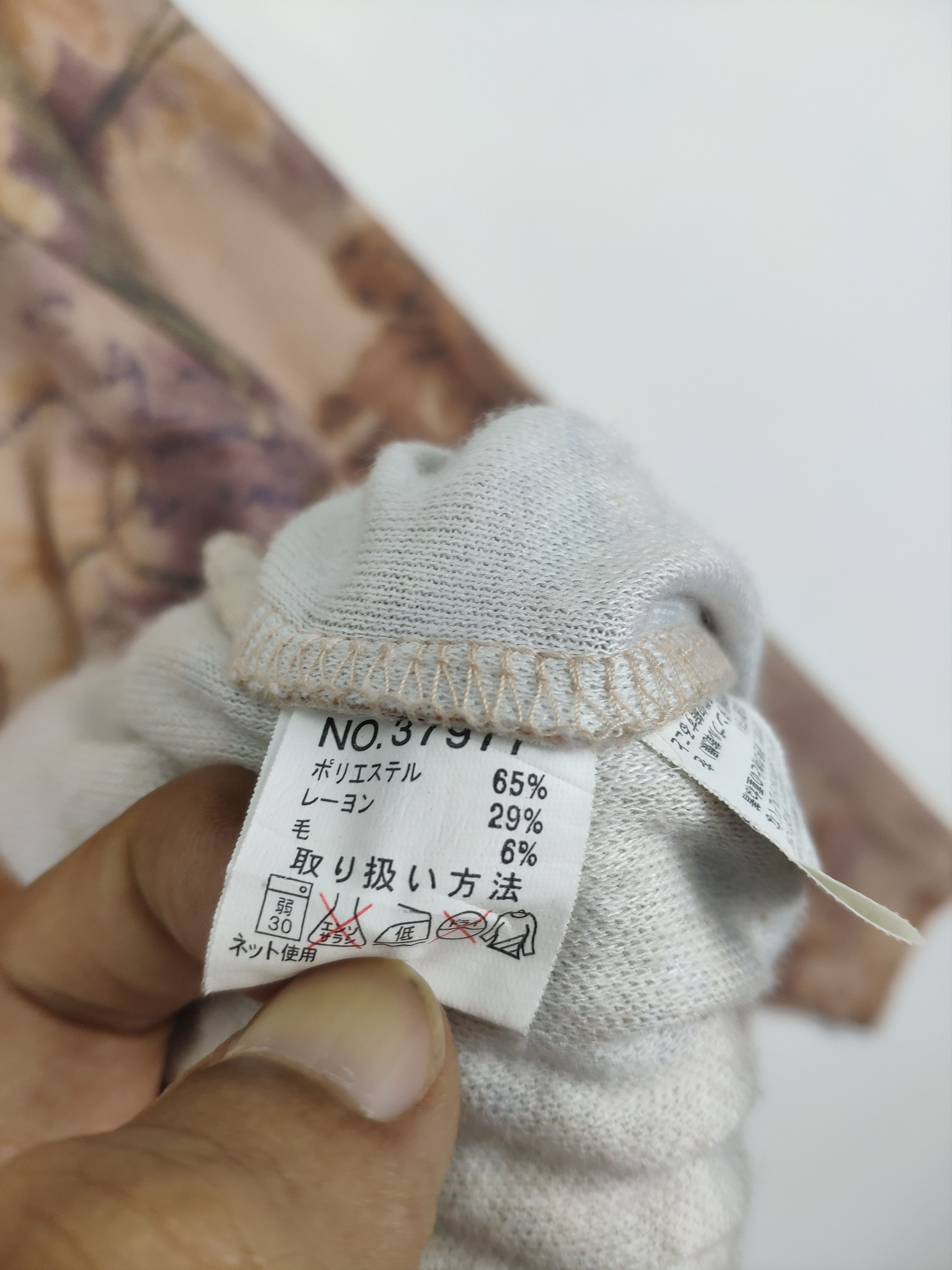 Designer × Japanese Brand Vintage Wool Sweater Half Zip Floral Motif by VENTICELLO Size M / US 6-8 / IT 42-44 - 4 Thumbnail