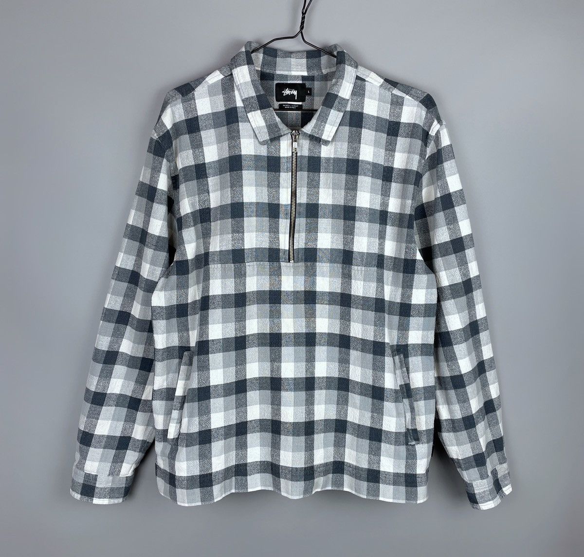 Stussy Vintage Stussy Checkered Short Sleeve Button Shirt Size XL