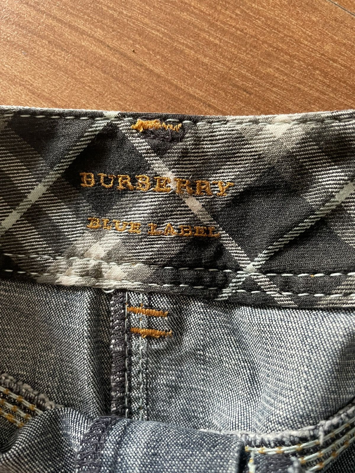 Burberry Burberry London Blue Label Denim Mini Skirts Size 28" / US 6 / IT 42 - 4 Thumbnail