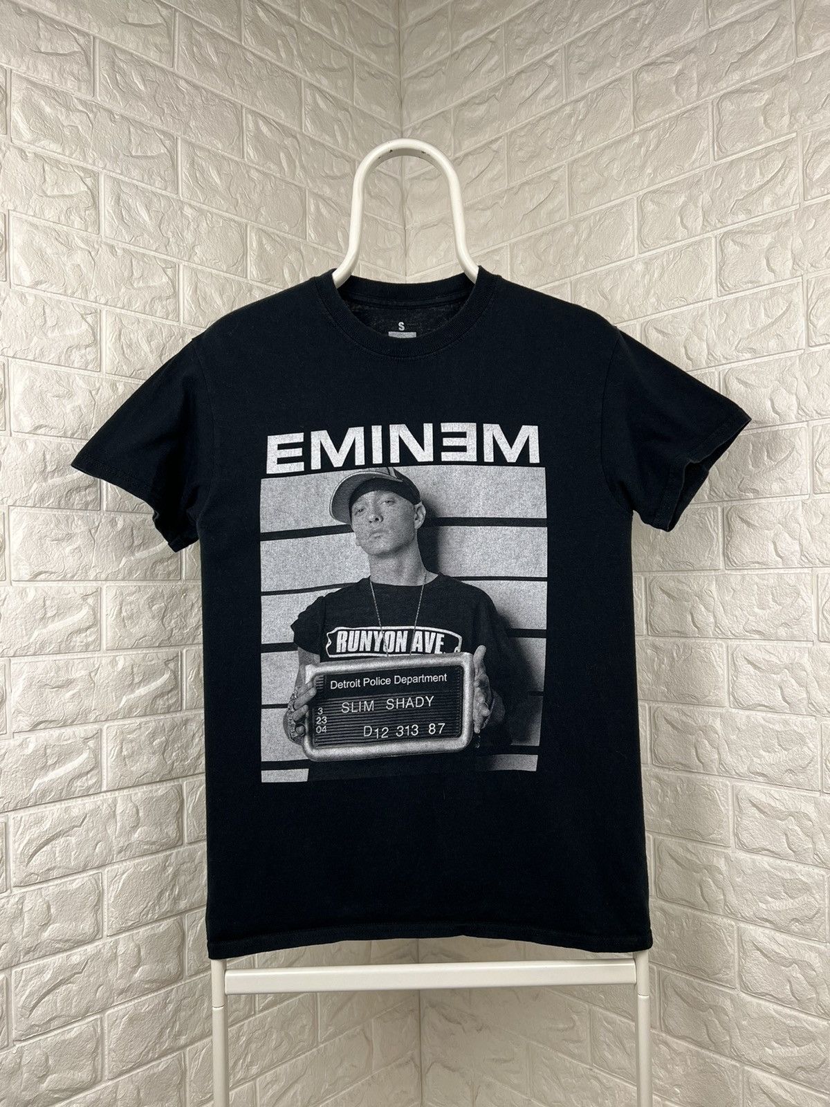 Pre-owned Eminem X Rap Tees Eminem Slim Shady 2013 Tee In Black
