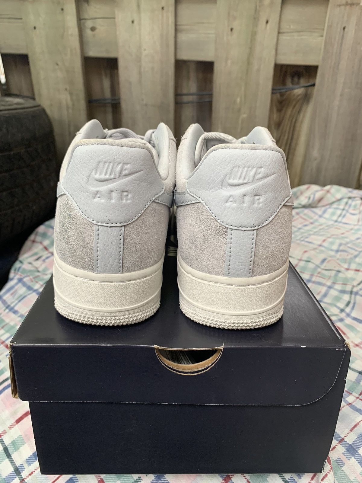 Nike Air Force One ‘07 Premium Pure Platinum Size US 9 / EU 42 - 4 Thumbnail
