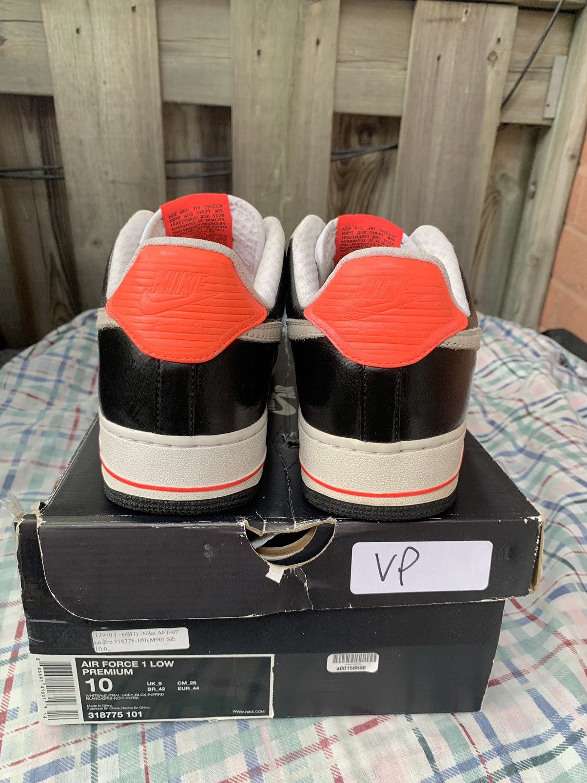 Nike Air Force 1 Low Premium Infrared Size US 10 / EU 43 - 4 Thumbnail