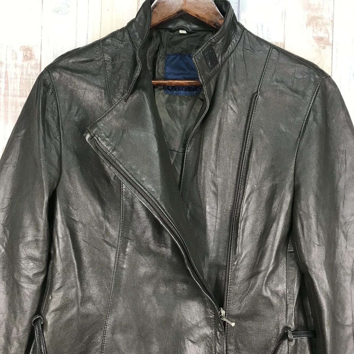 Vintage Vintage Overpell Motorcycle Leather Jacket Size US L / EU 52-54 / 3 - 5 Thumbnail