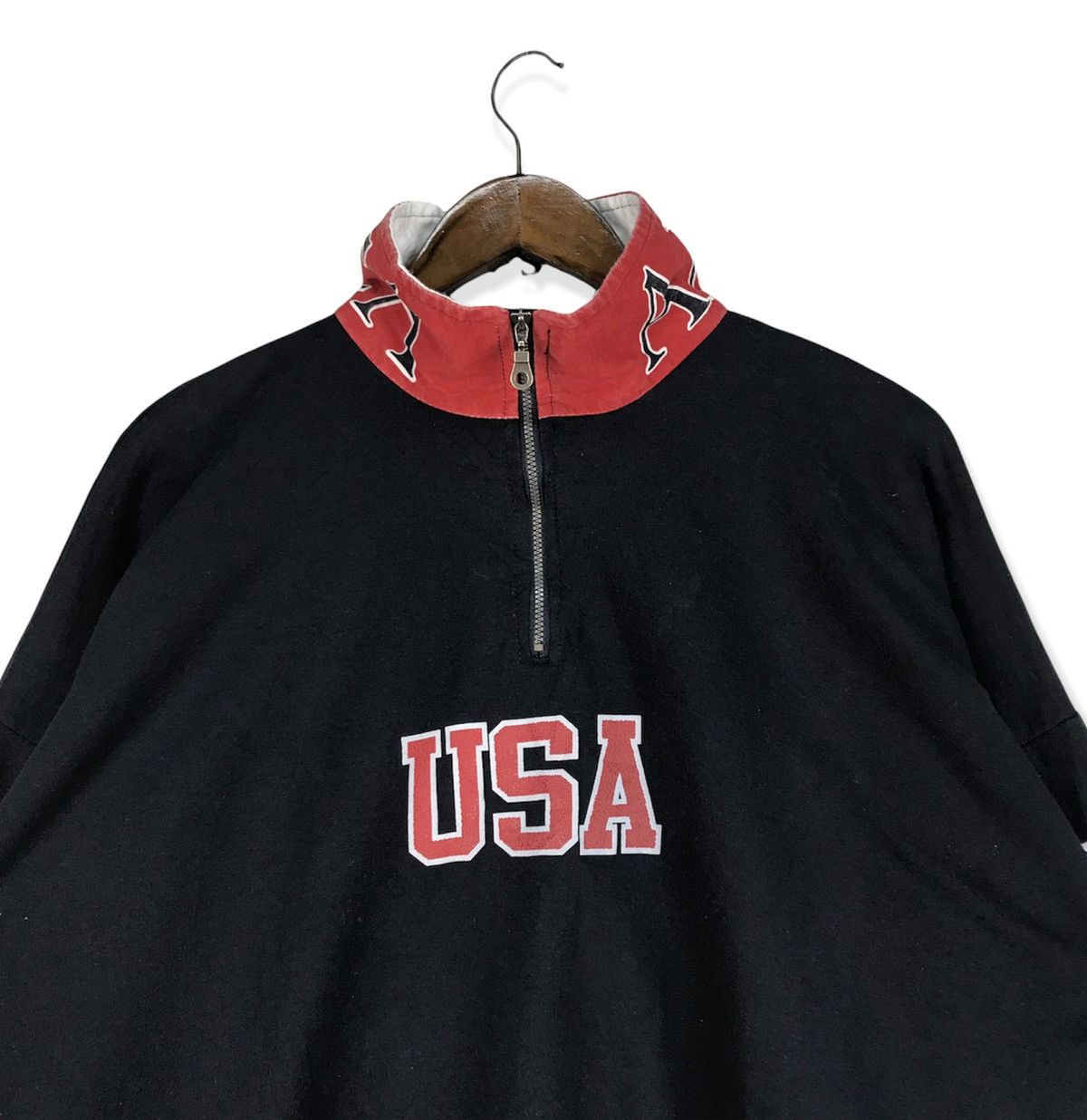 Vintage Vintage USA Spellout Halfzipper Size US L / EU 52-54 / 3 - 2 Thumbnail