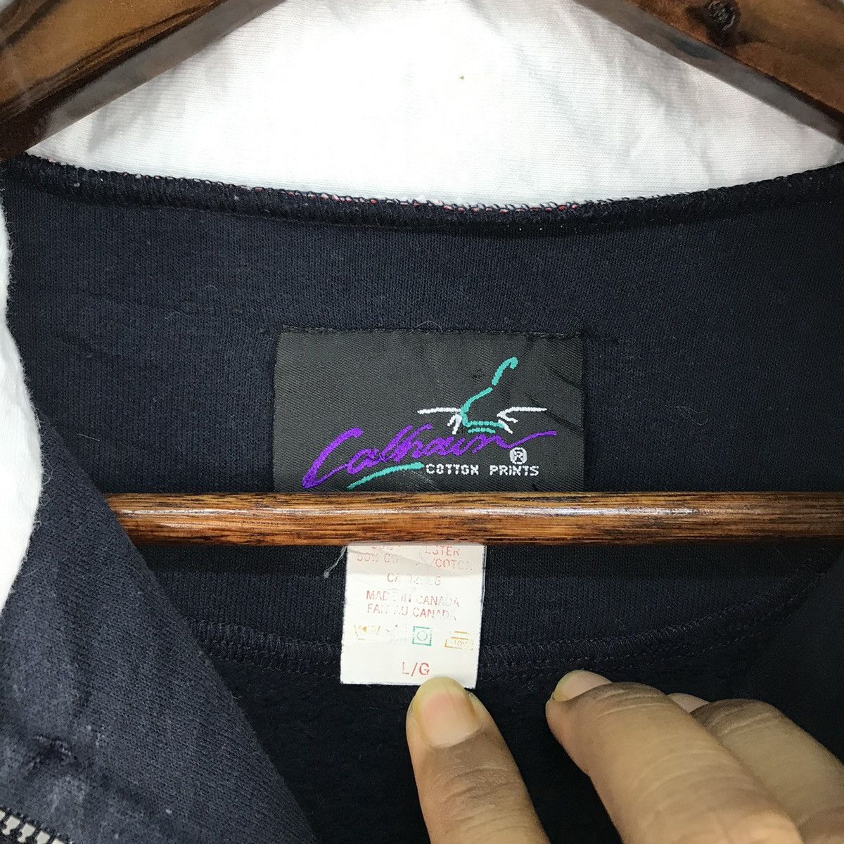 Vintage Vintage USA Spellout Halfzipper Size US L / EU 52-54 / 3 - 8 Thumbnail