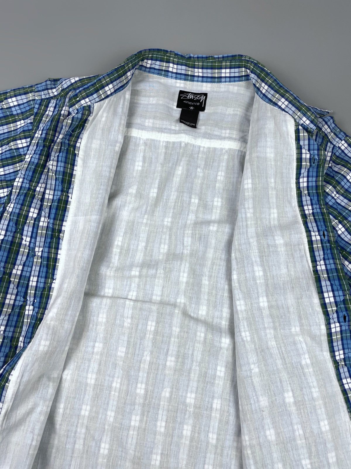 Stussy Vintage 00's Stussy Patchwork Checked SS Logo Shirt Size M Size US M / EU 48-50 / 2 - 10 Thumbnail