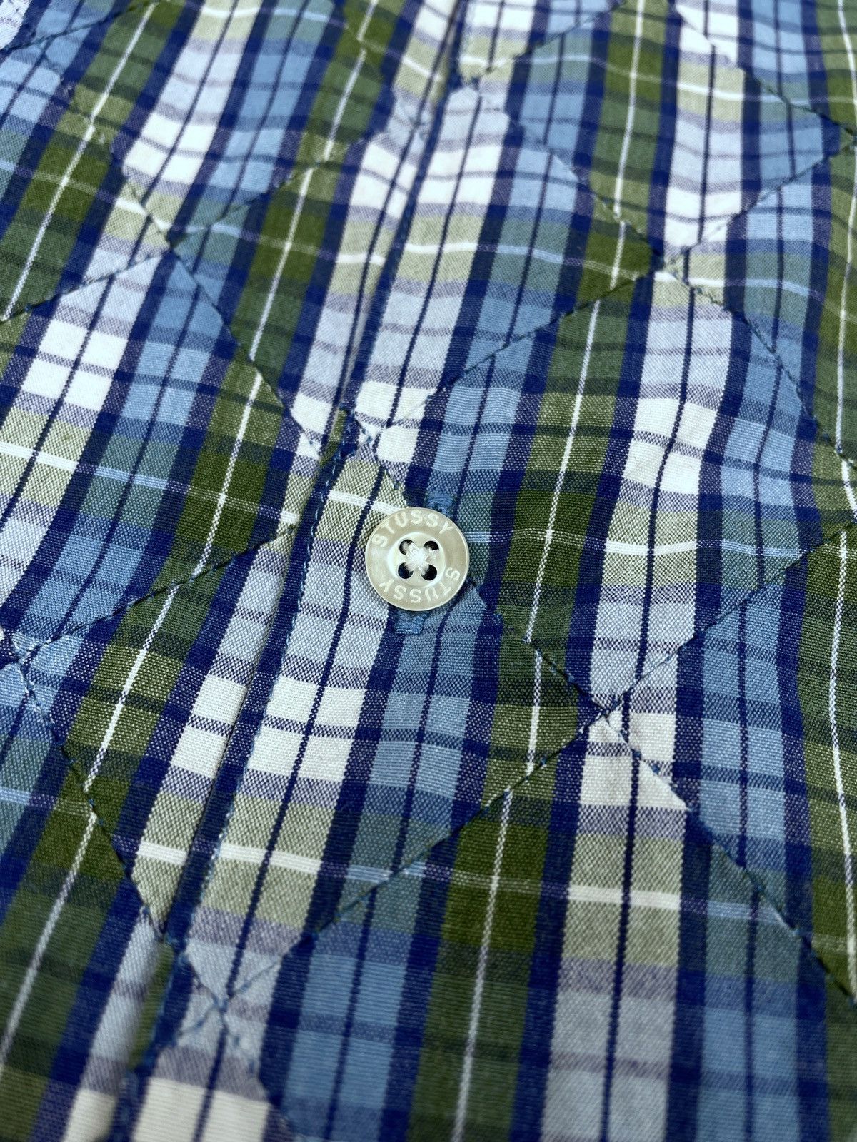 Stussy Vintage 00's Stussy Patchwork Checked SS Logo Shirt Size M Size US M / EU 48-50 / 2 - 9 Thumbnail