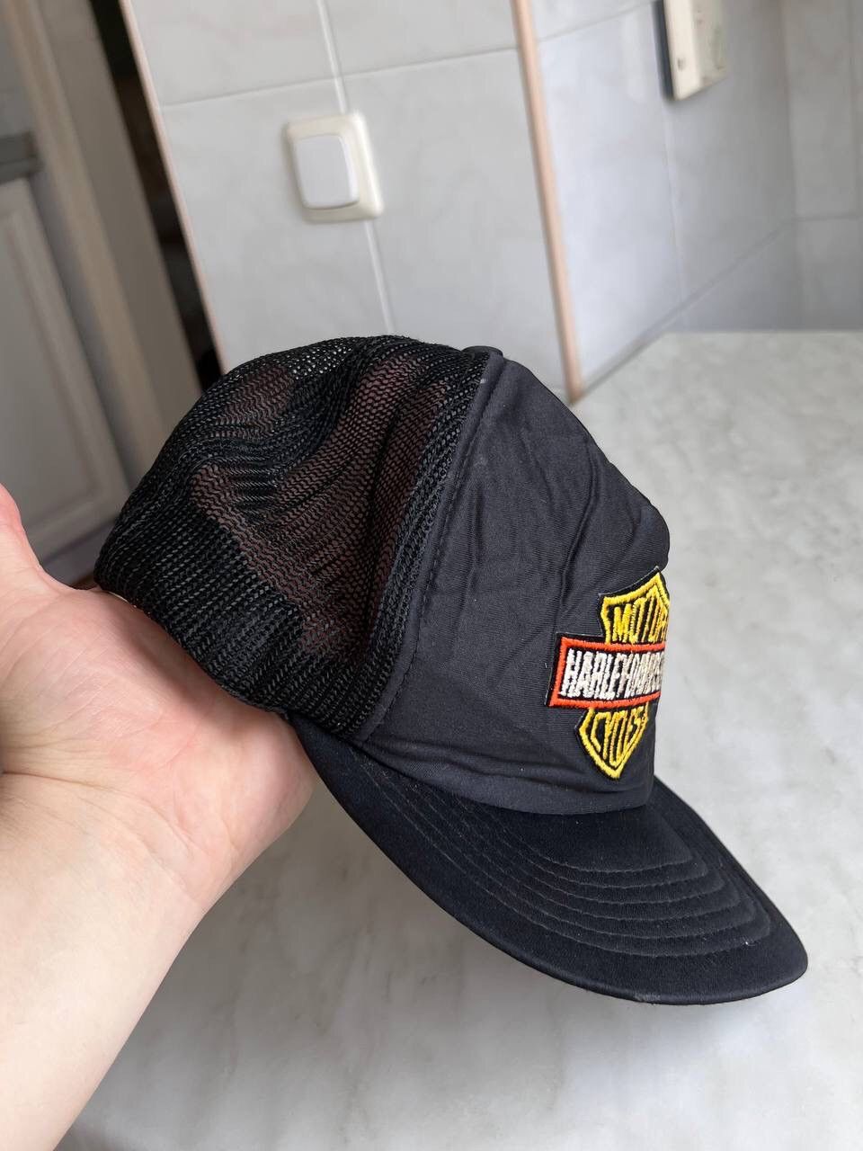 Harley Davidson × Vintage HARLEY DAVIDSON Vintage Padded Mesh Hat Snapback 80s 90s Size ONE SIZE - 3 Thumbnail