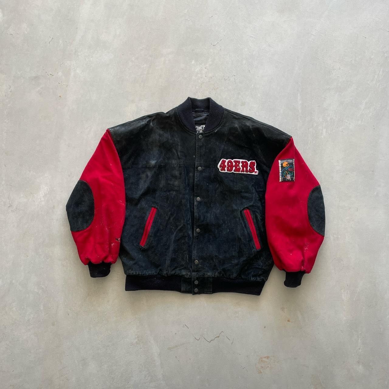 SAN FRANCISCO 49ERS SWINGSTER SATIN STARTER JACKET - Depop