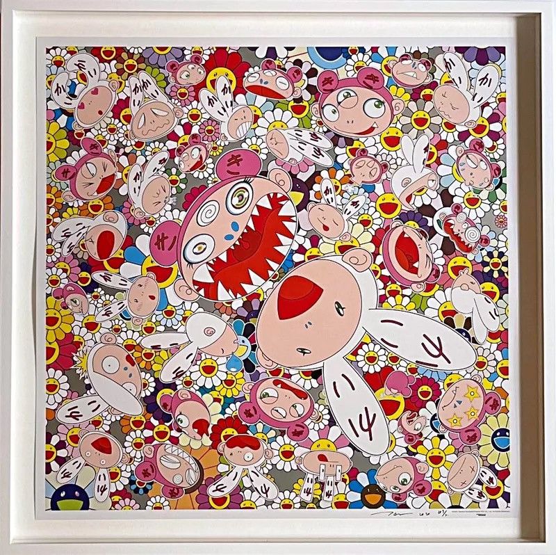 Takashi Murakami Takahashi Murakami Broad Round, The World Spins Silk Scarf Size ONE SIZE - 1 Thumbnail