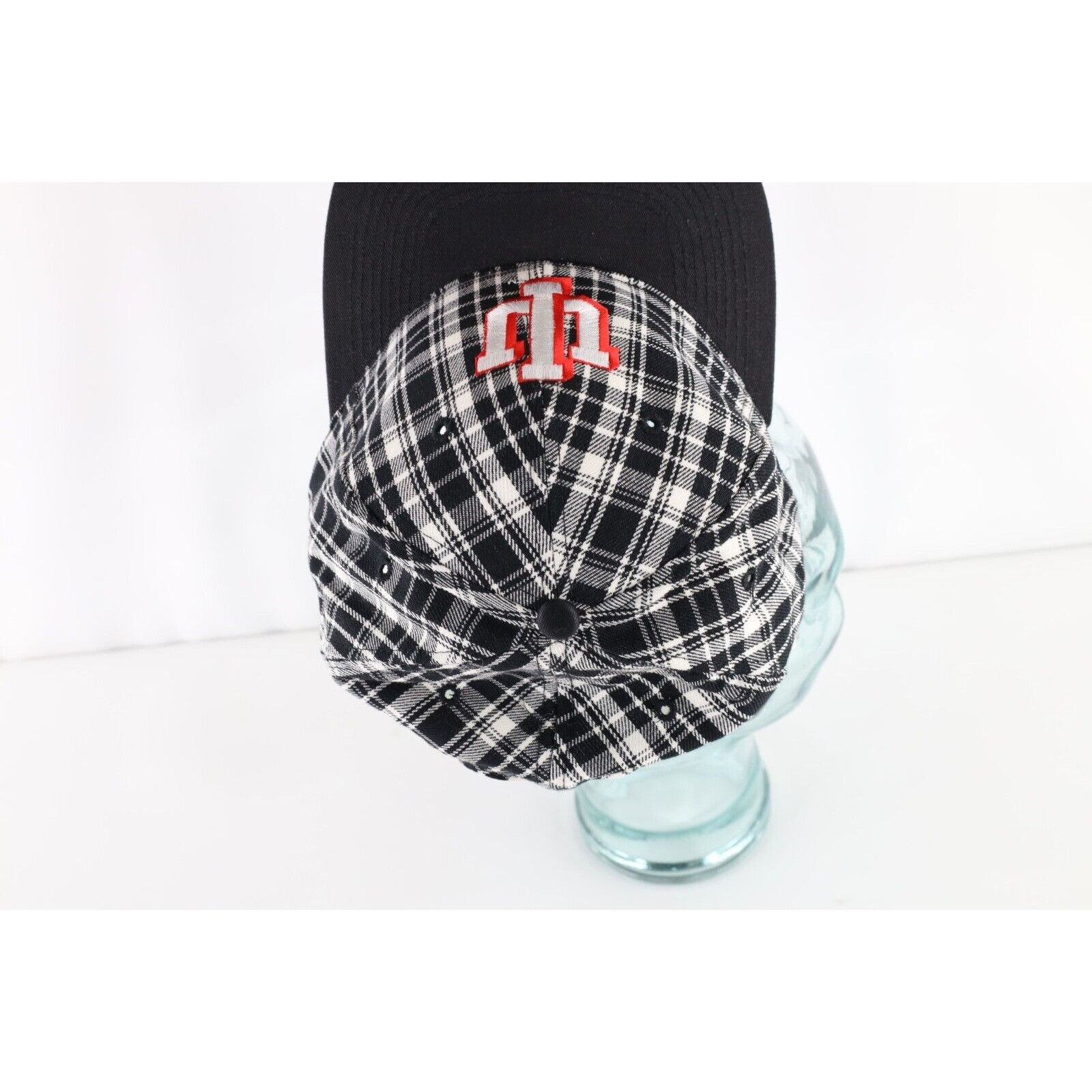 Vintage Deadstock Vintage 90s Indiana University Plaid Snapback Hat Size ONE SIZE - 6 Thumbnail