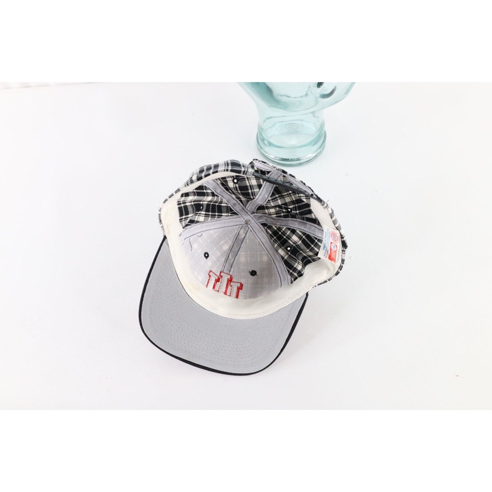 Vintage Deadstock Vintage 90s Indiana University Plaid Snapback Hat Size ONE SIZE - 7 Thumbnail