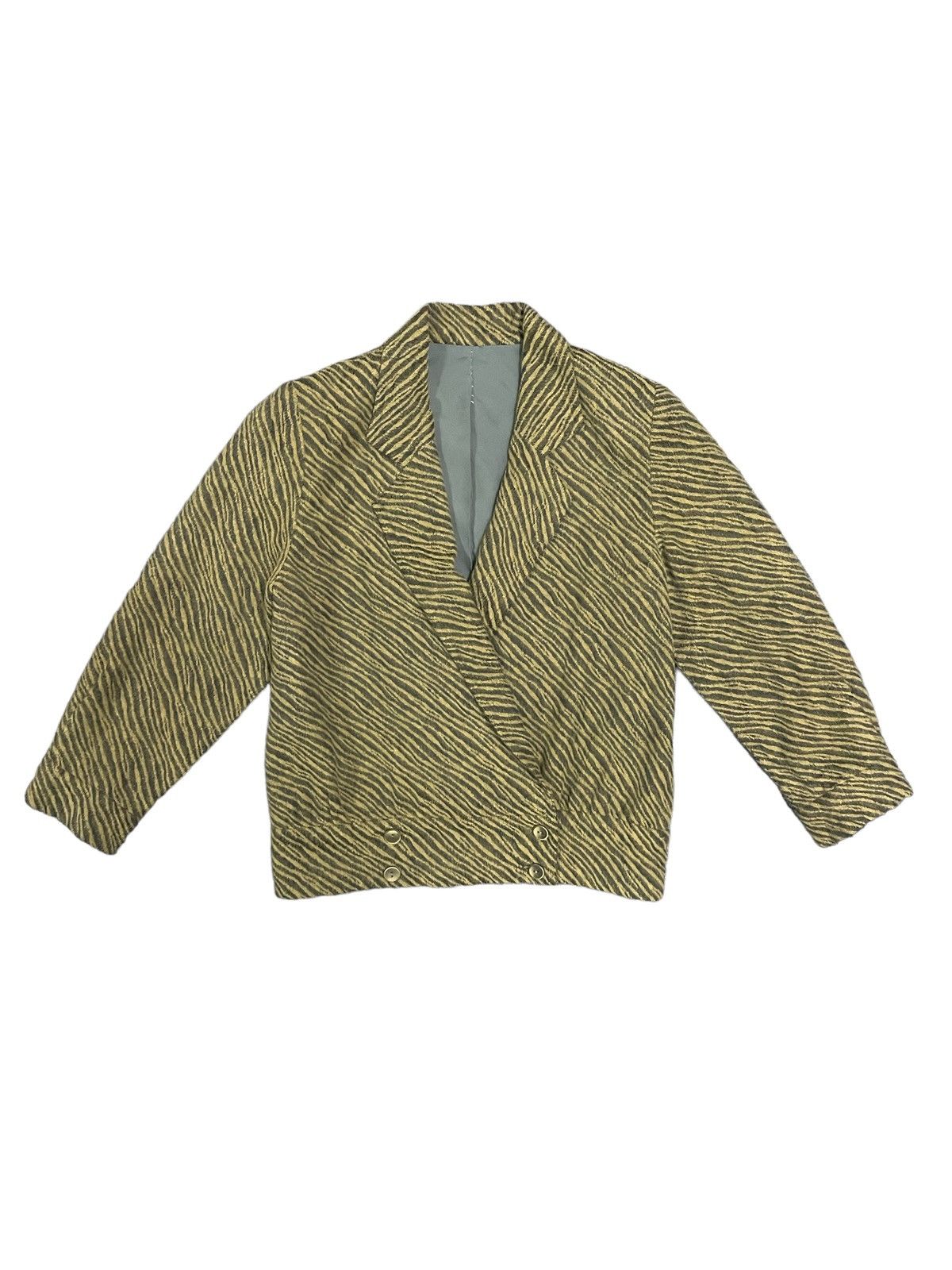 Vintage Vintage Japanese Tiger Stripe Allover Print Archive Jacket Size S / US 4 / IT 40 - 1 Thumbnail