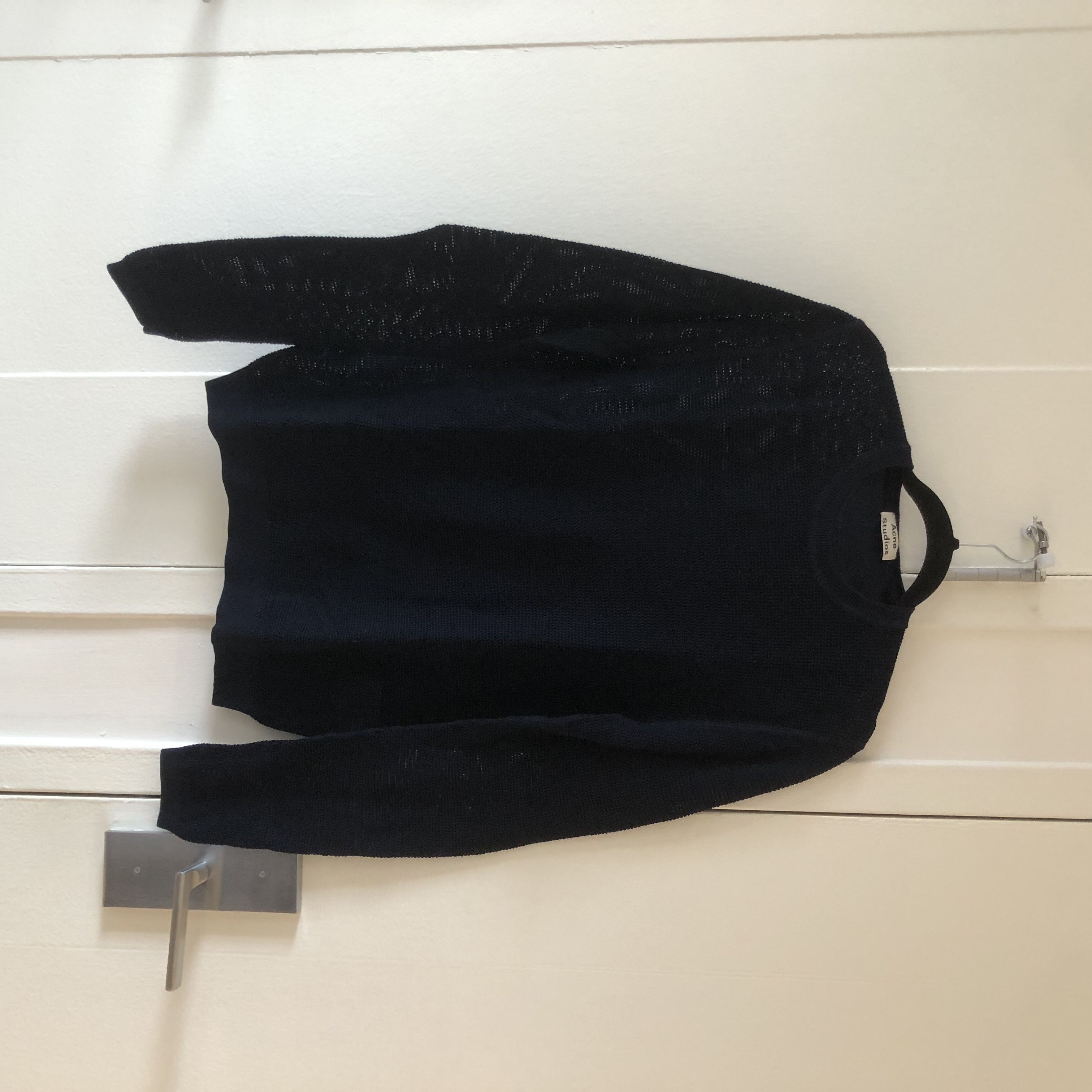 Image of Acne Studios Seed Stitch Sweater in Navy, Men's (Size Small)