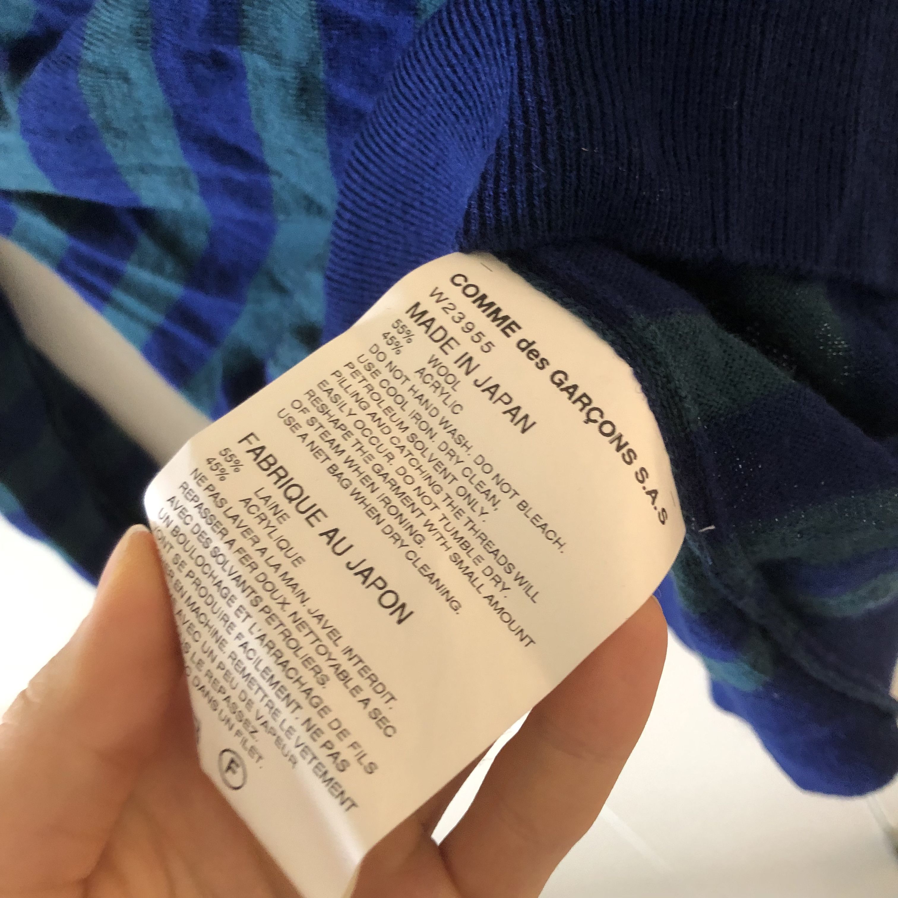 Comme des Garcons × Comme des Garcons SHIRT Comme des Garcons SHIRT Boy Striped Sweater Size US XL / EU 56 / 4 - 4 Thumbnail
