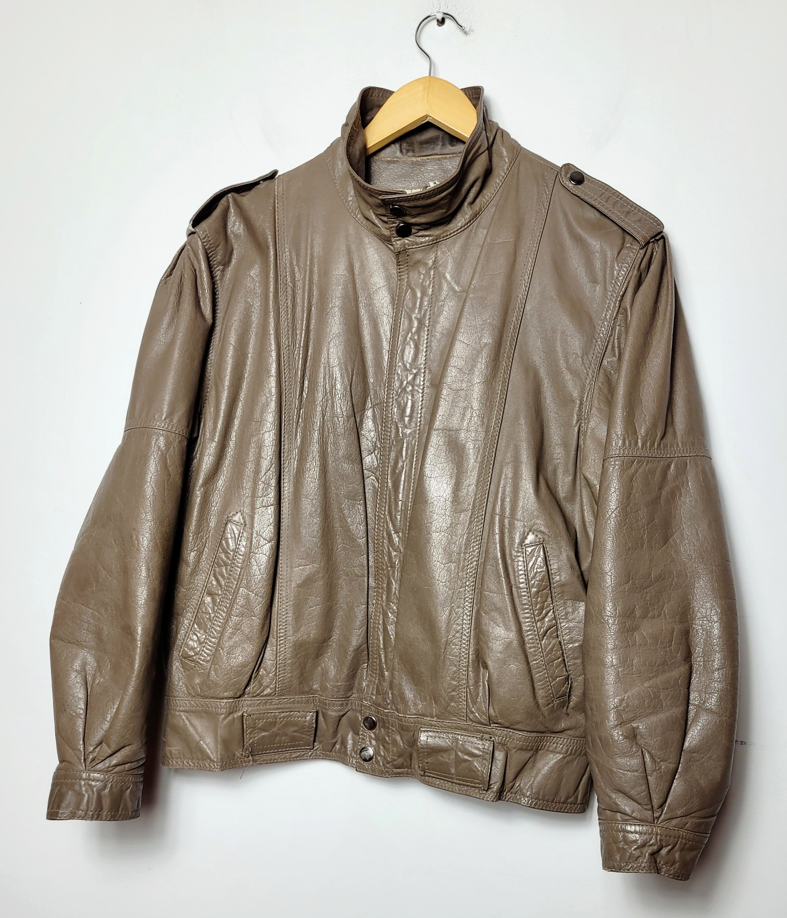 vintage genuine leather jacket