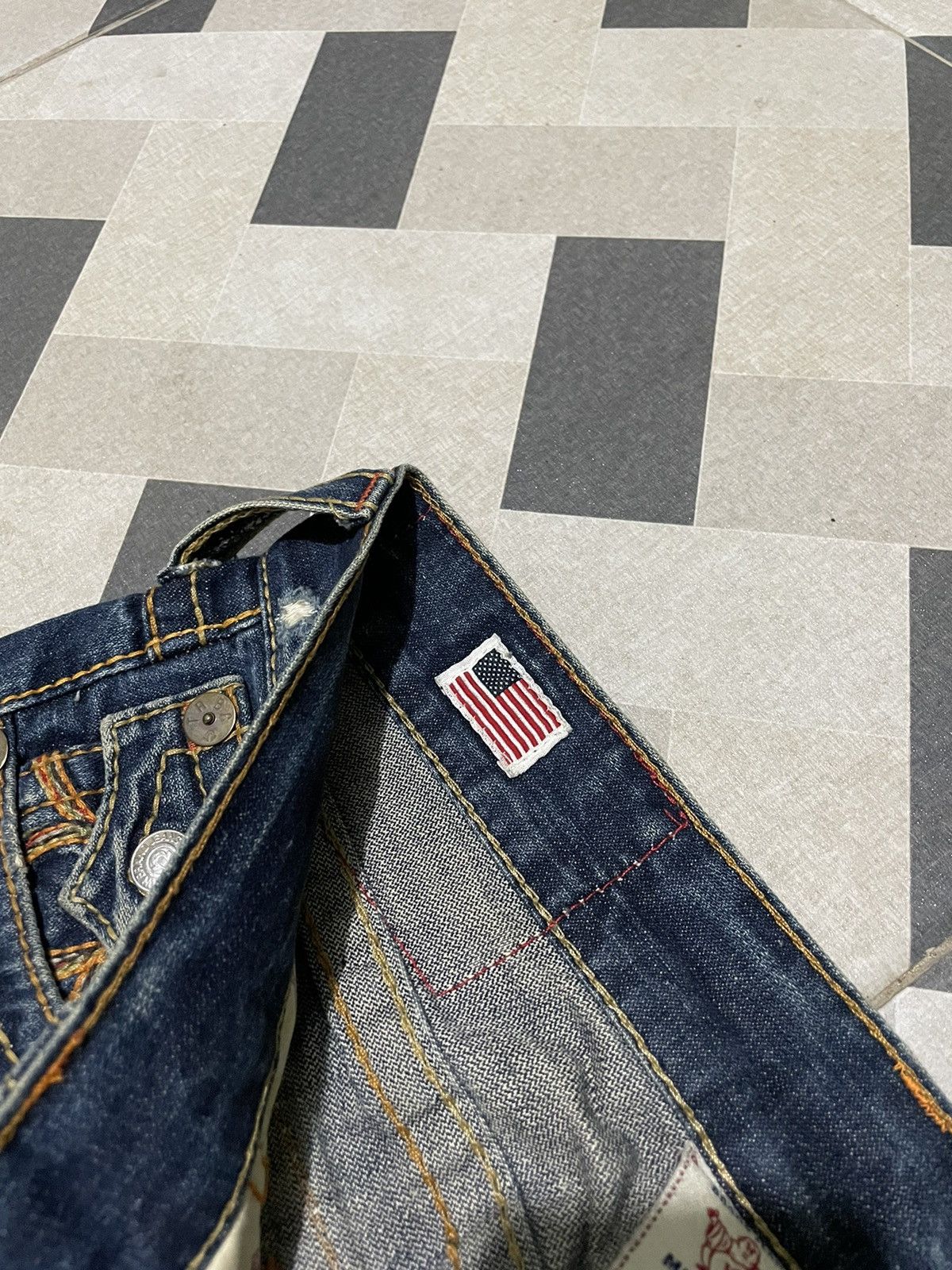 True Religion Vintage True Religion flared Jeans Rainbow Joey Pants Size US 29 - 17 Thumbnail