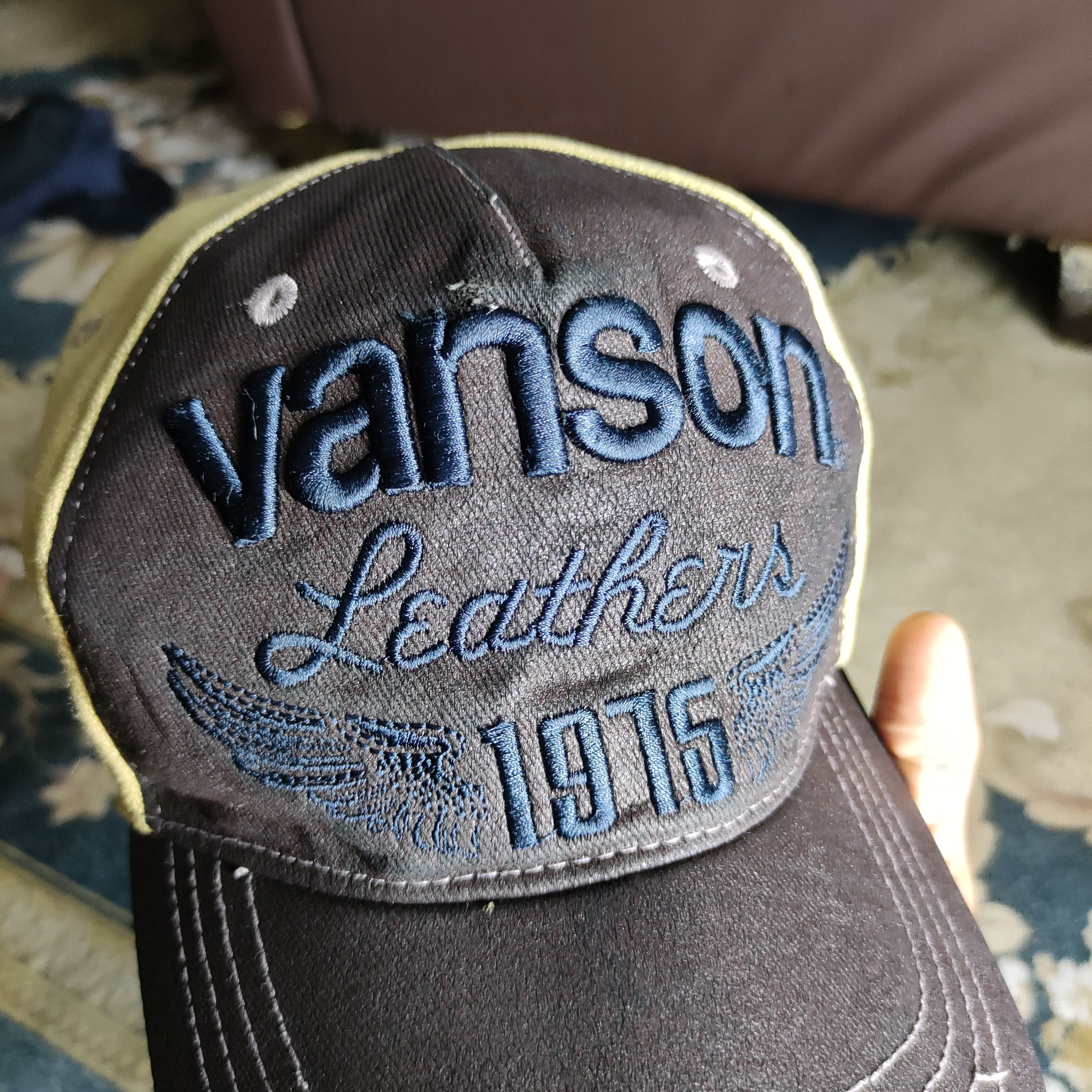 Vanson Leathers Rare Vanson Leather Embroidery Wax Cap Size ONE SIZE - 7 Thumbnail