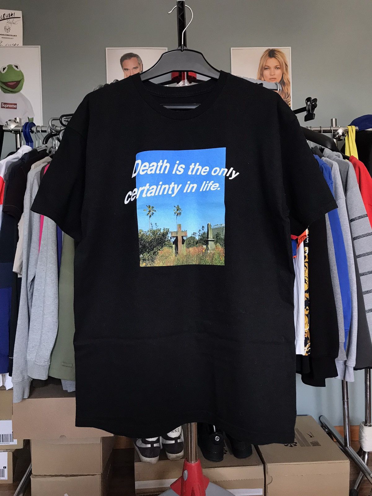 Hypebeast × Pleasures Pleasures x Hypebeast L Collab HBX Death Tee LTD Size US L / EU 52-54 / 3 - 5 Thumbnail