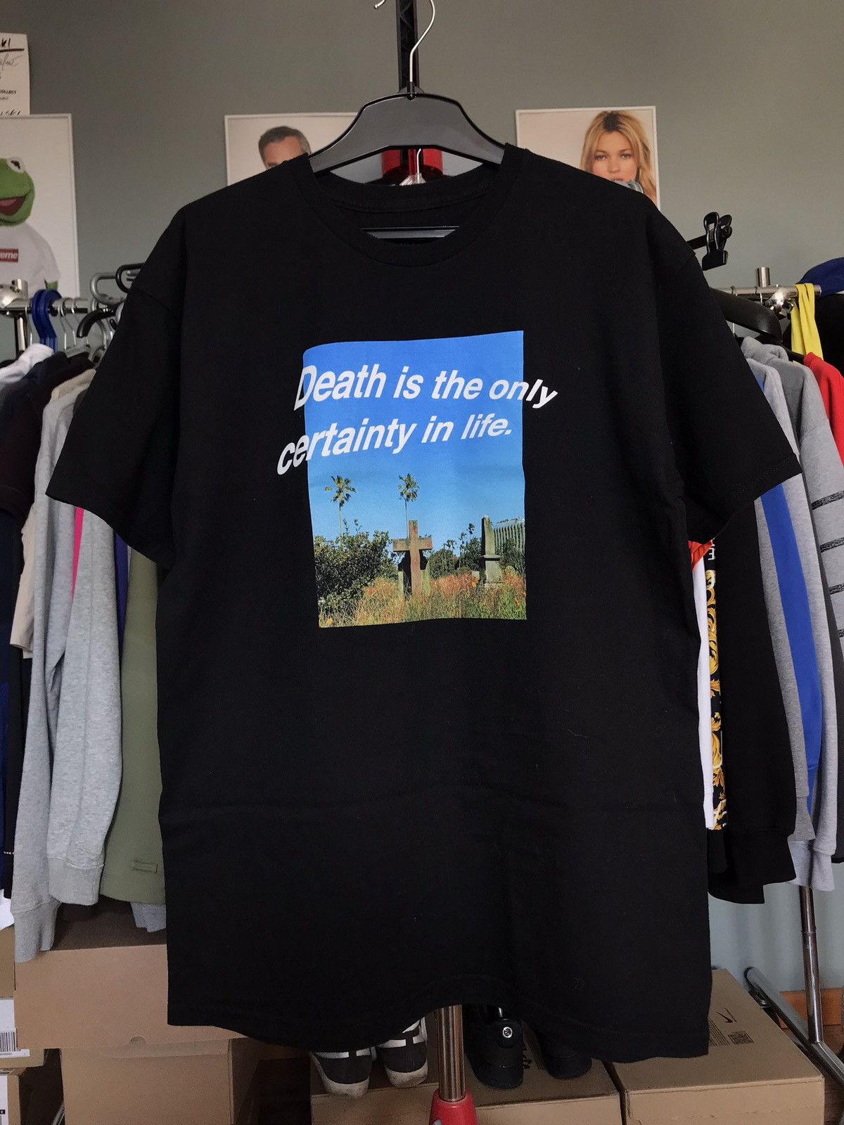 Hypebeast × Pleasures Pleasures x Hypebeast L Collab HBX Death Tee LTD Size US L / EU 52-54 / 3 - 1 Thumbnail