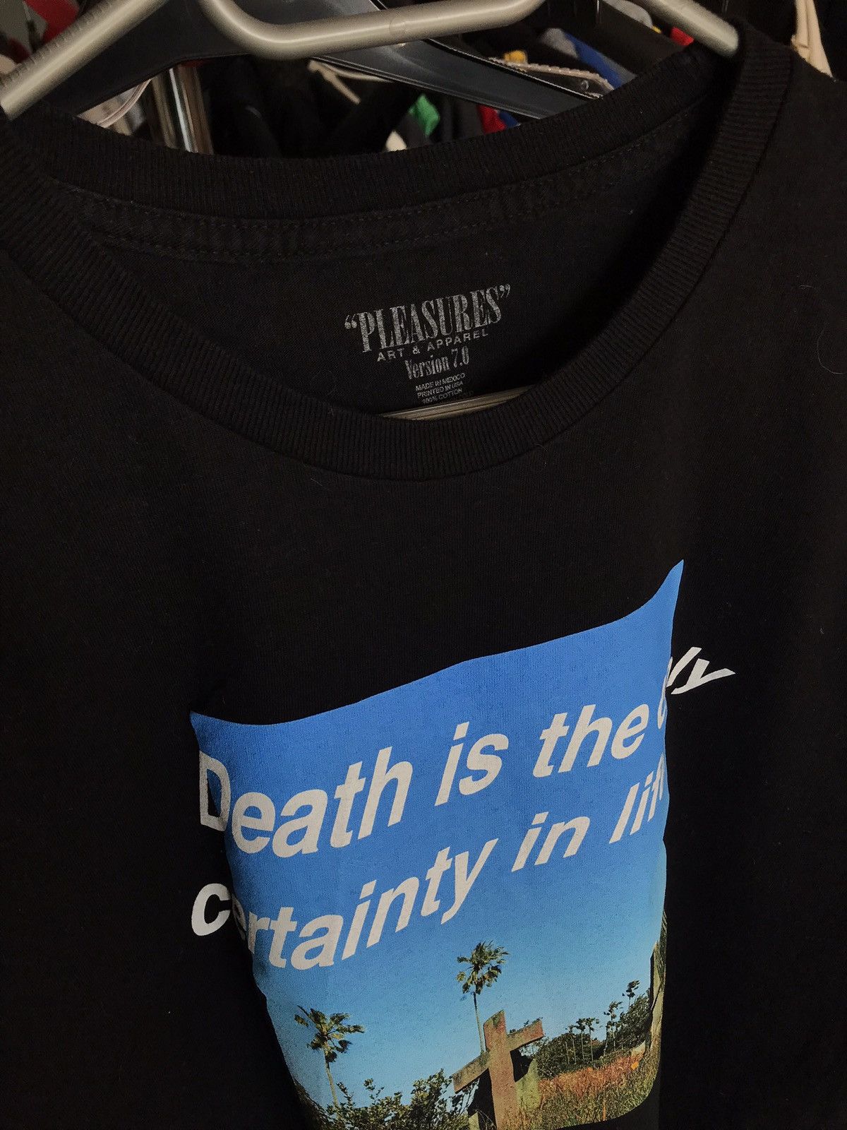 Hypebeast × Pleasures Pleasures x Hypebeast L Collab HBX Death Tee LTD Size US L / EU 52-54 / 3 - 2 Thumbnail