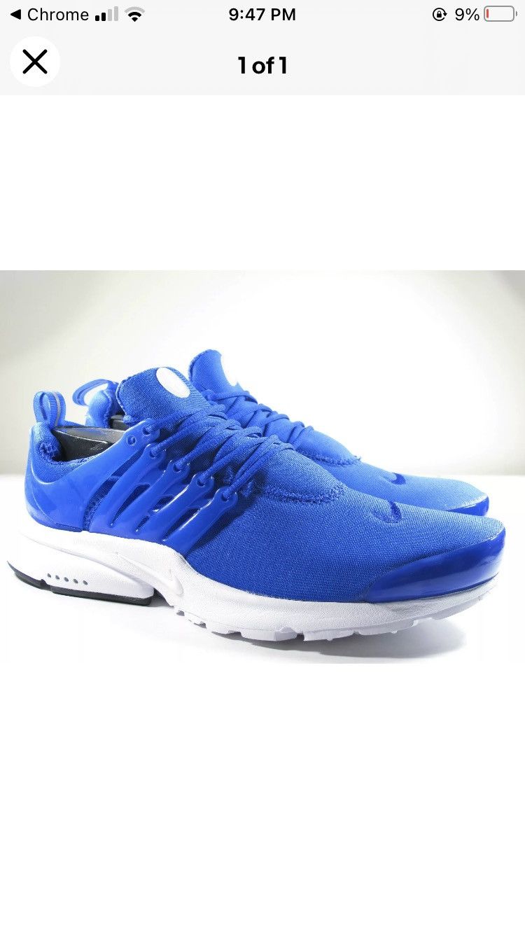 Nike Vintage 2010 AIR PRESTO VARSITY ROYAL BLUE LARGE 11 11.5 12 Size US 11 / EU 44 - 1 Thumbnail