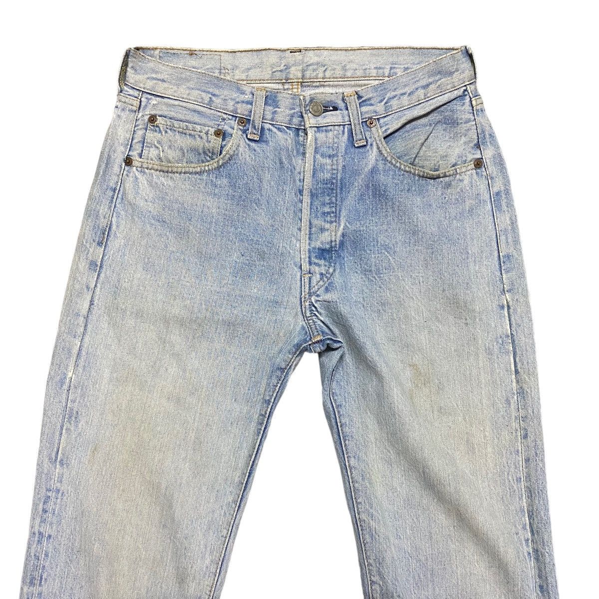 Levi's Vintage 80s Levis 501 Redline Jeans Release Hem Button 6 Size US 30 / EU 46 - 3 Thumbnail