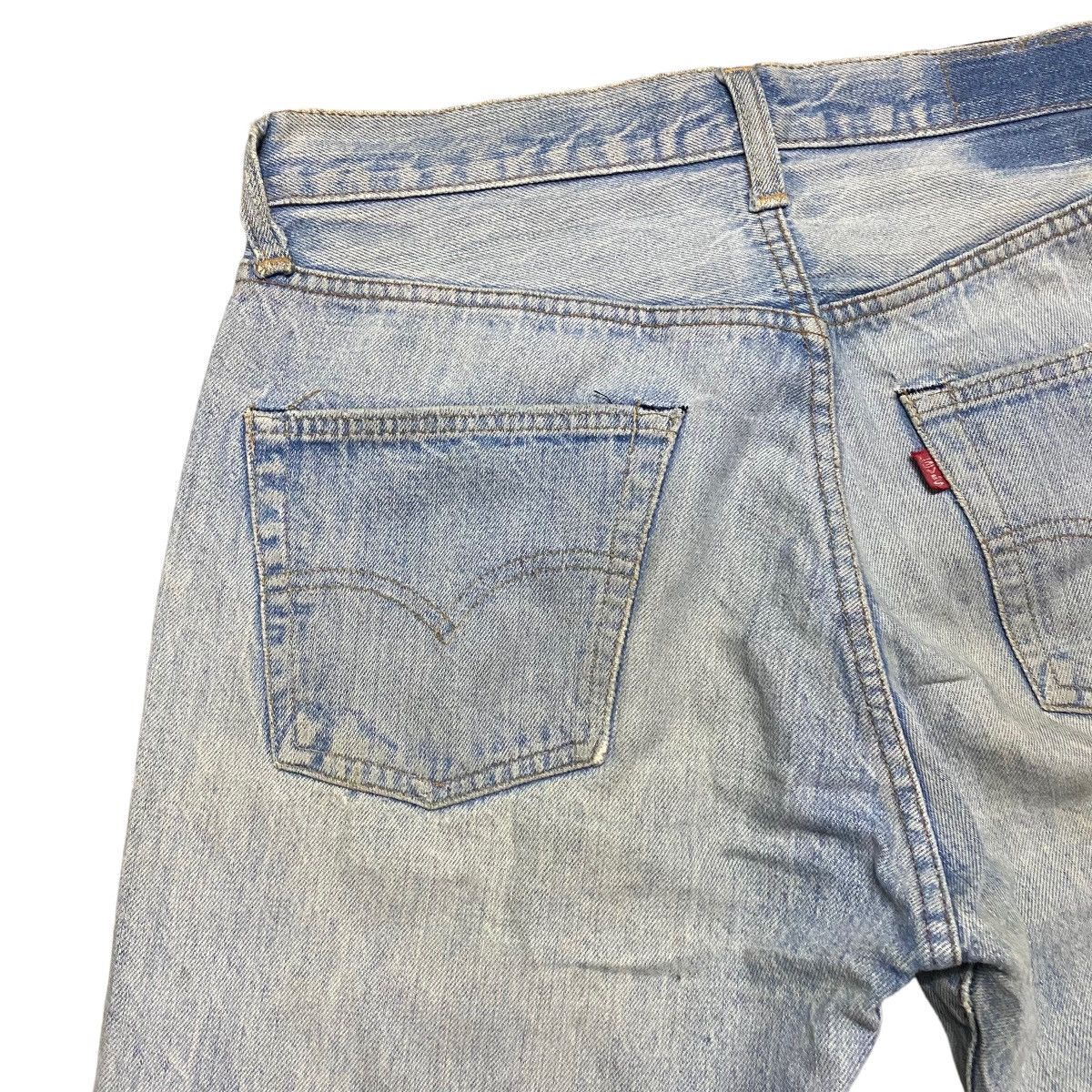 Levi's Vintage 80s Levis 501 Redline Jeans Release Hem Button 6 Size US 30 / EU 46 - 11 Thumbnail