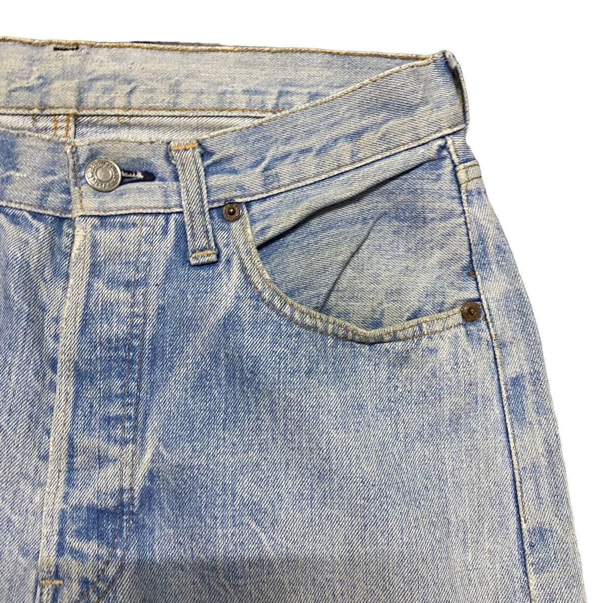 Levi's Vintage 80s Levis 501 Redline Jeans Release Hem Button 6 Size US 30 / EU 46 - 5 Thumbnail